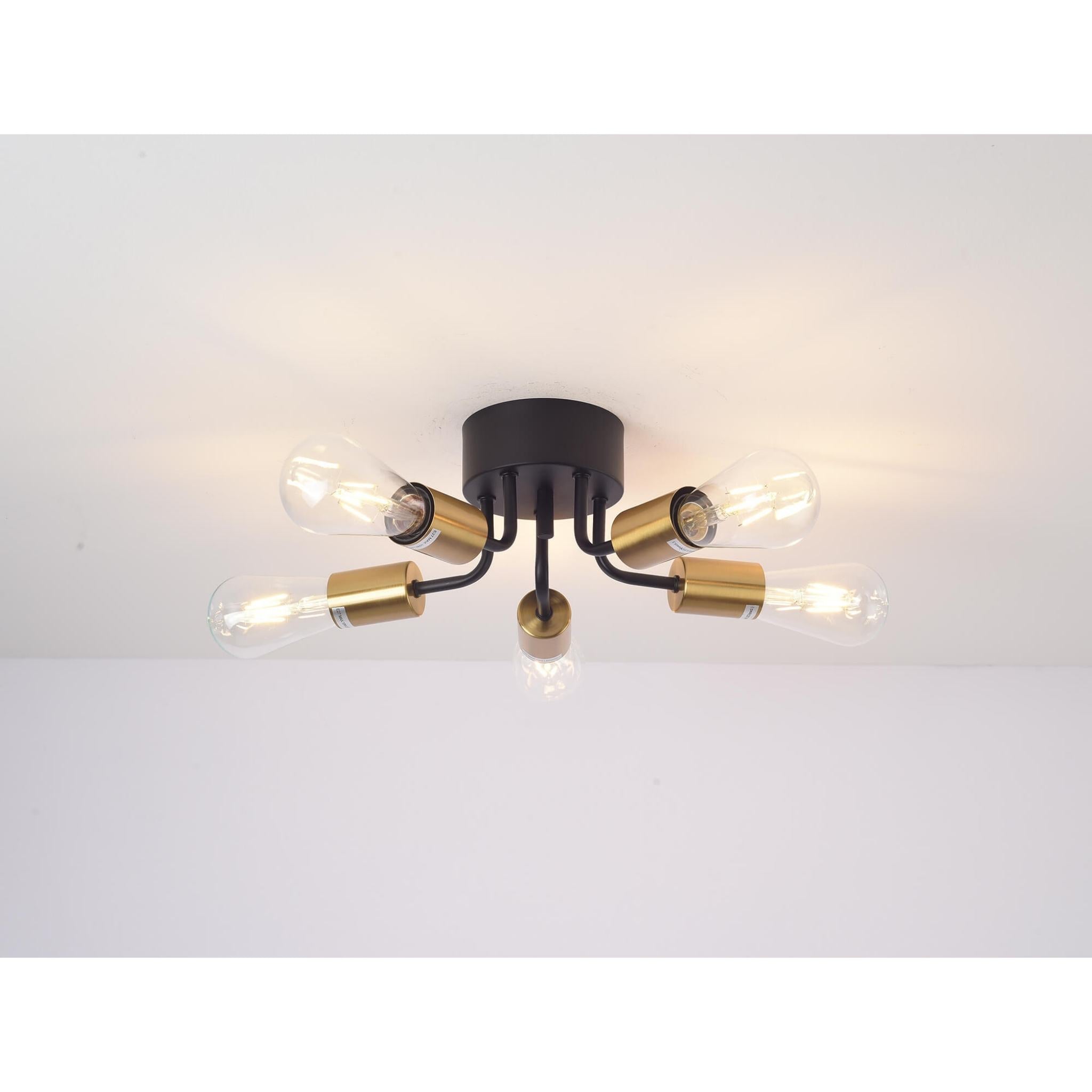 FocusLight Marilyn - Ceiling lamp - Ø30 cm - Black/Gold