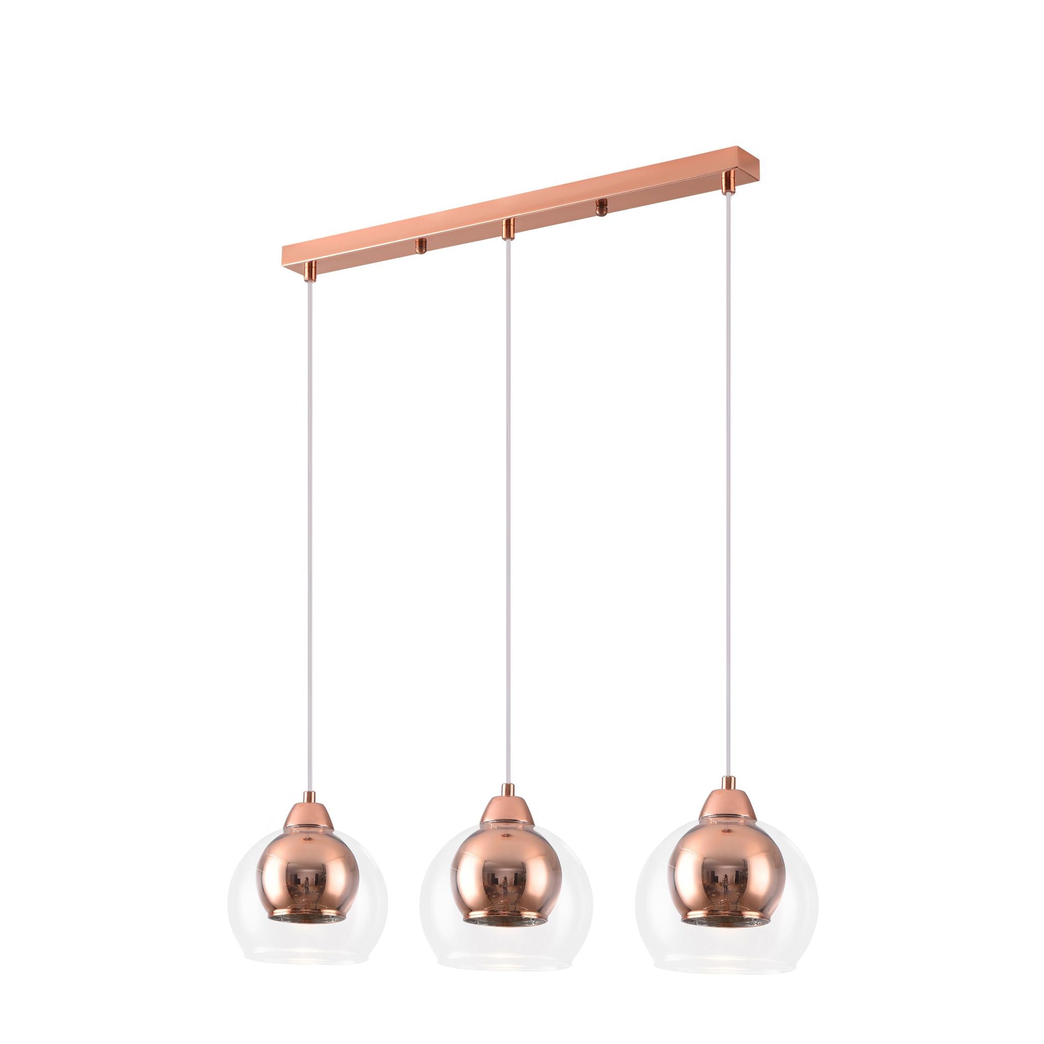 Clara 337503-31 - Riippuvalaisin 3-osainen - Ruusukulta