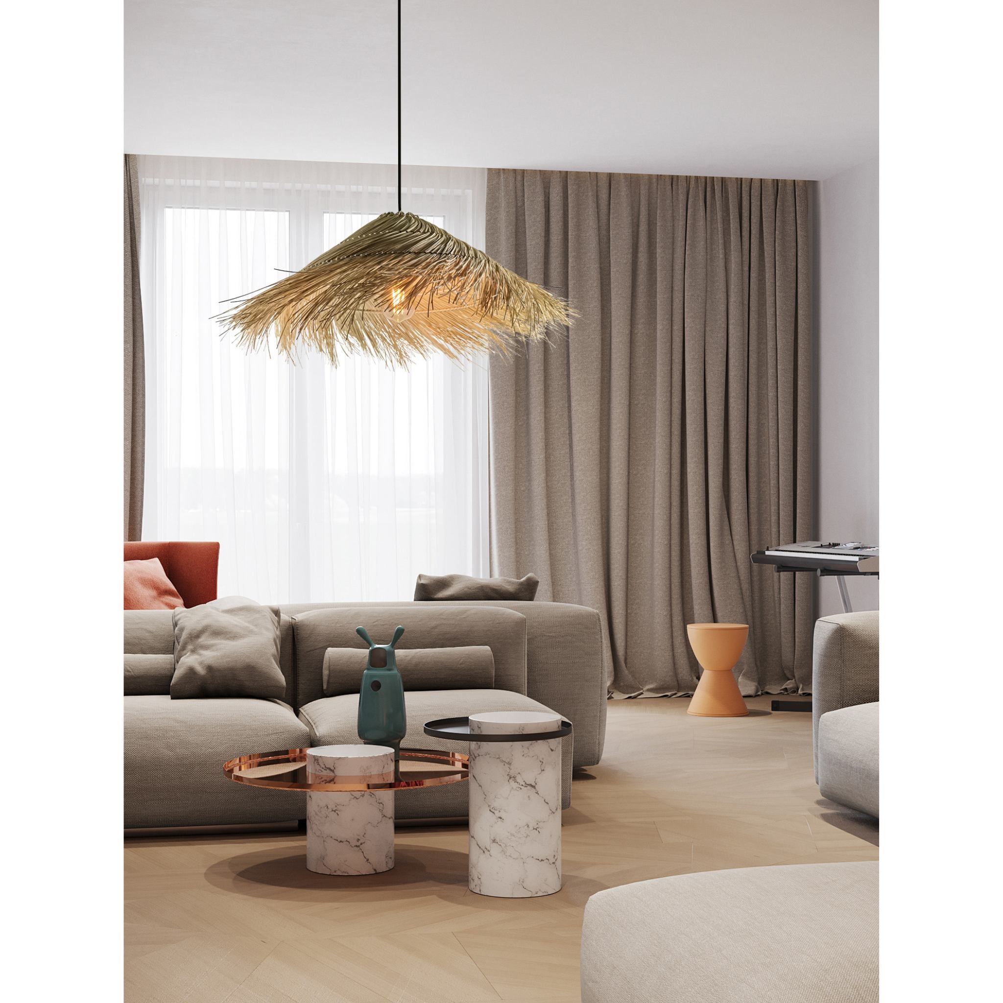 Cosma 344501-11 - Riippuvalaisin - Rottinki - Teräs