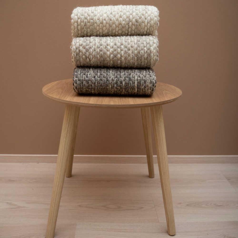 Oona villamatto - luonnonvalkoinen.