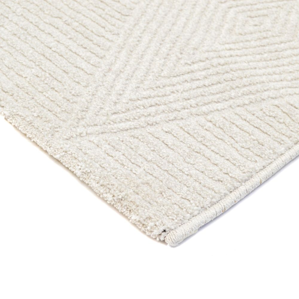 Felicia lyhytnukkainen matto - luonnonvalkoinen.