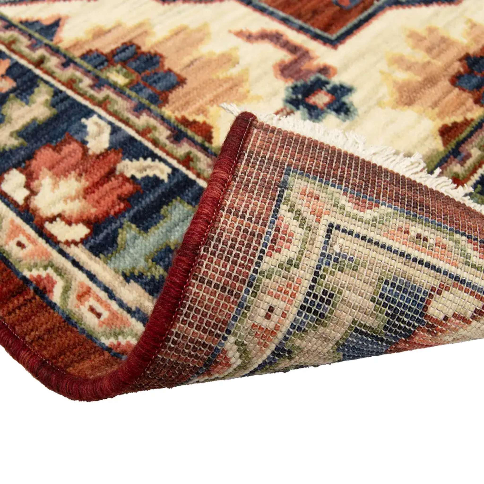 Ferna Oriental Wool rug - red