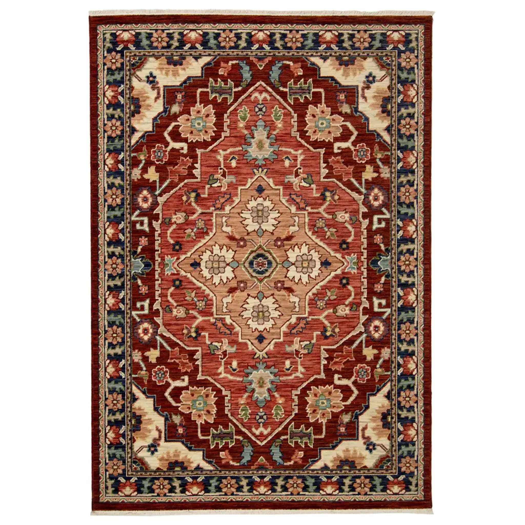 Ferna Oriental Wool rug - red