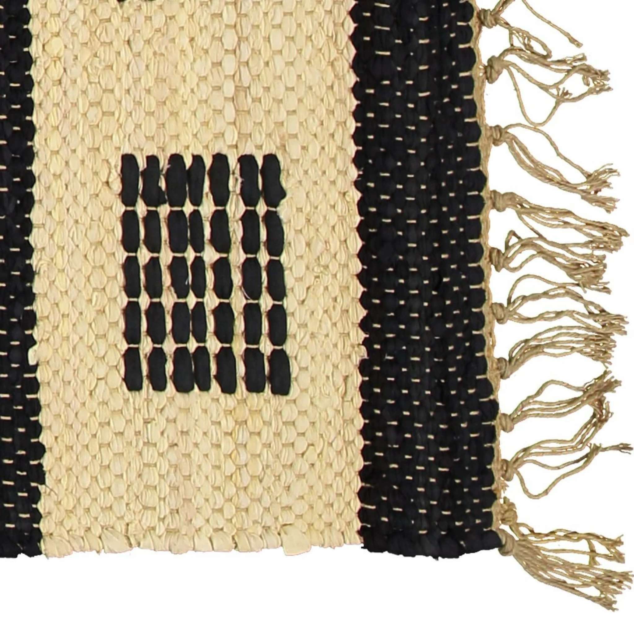 Finarte Domino puuvillamatto - Musta