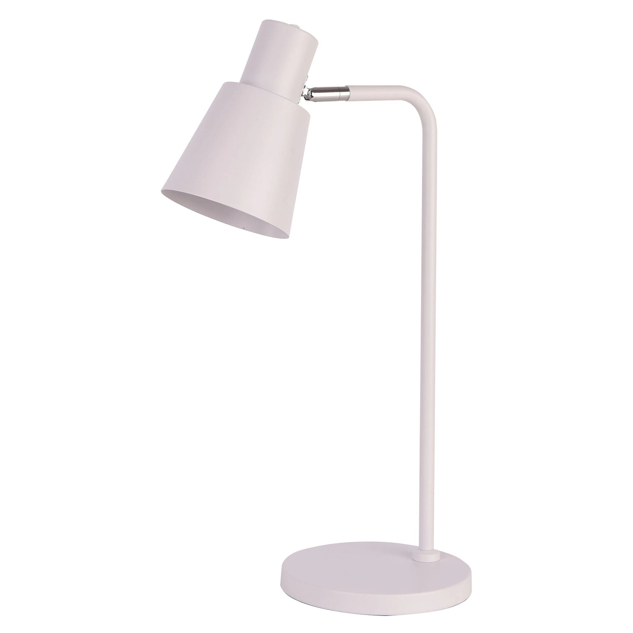 FocusLight Alba - Pöytävalaisin - Valkoinen - Kromi - Ø22 cm