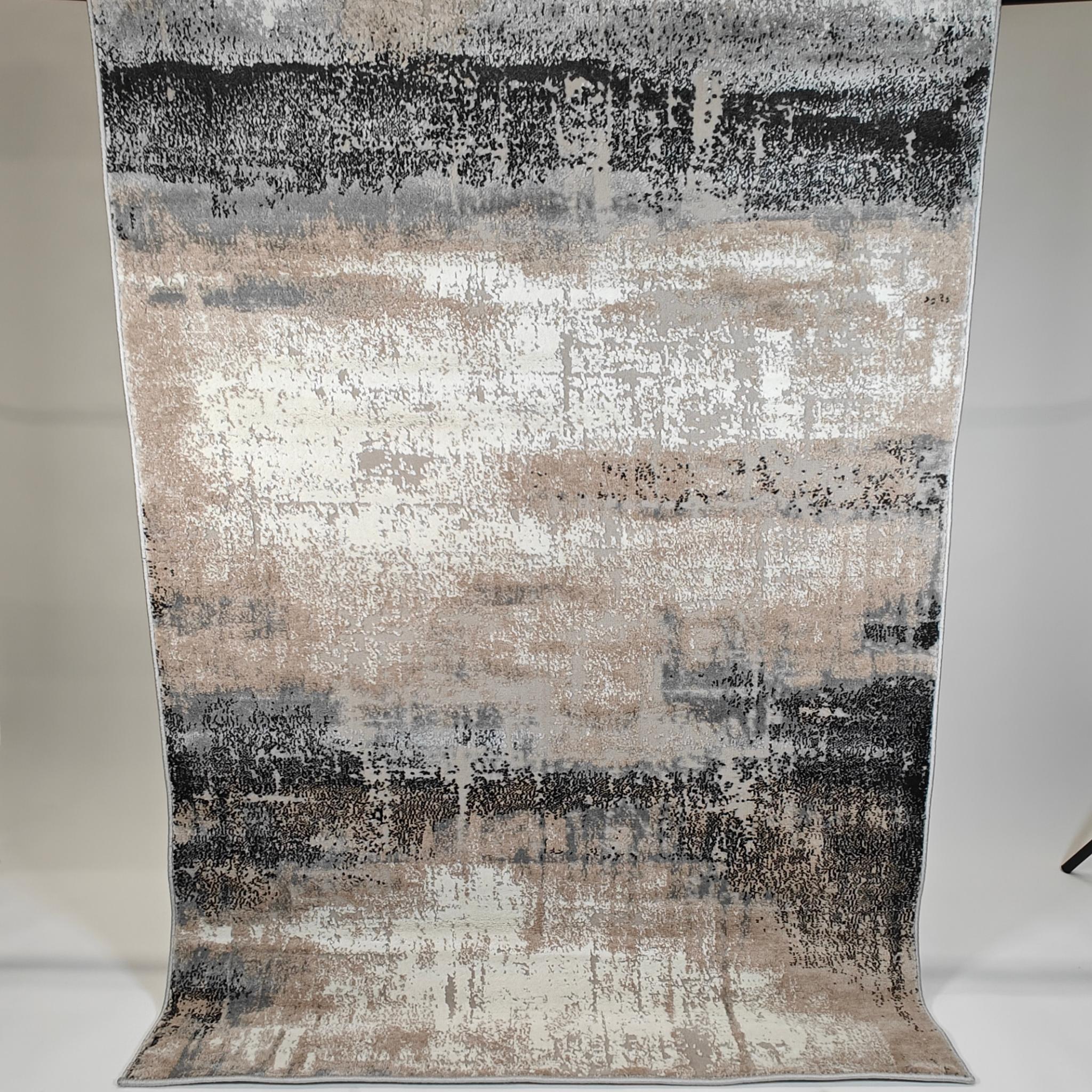 Foggy low pile Rug - beige/white