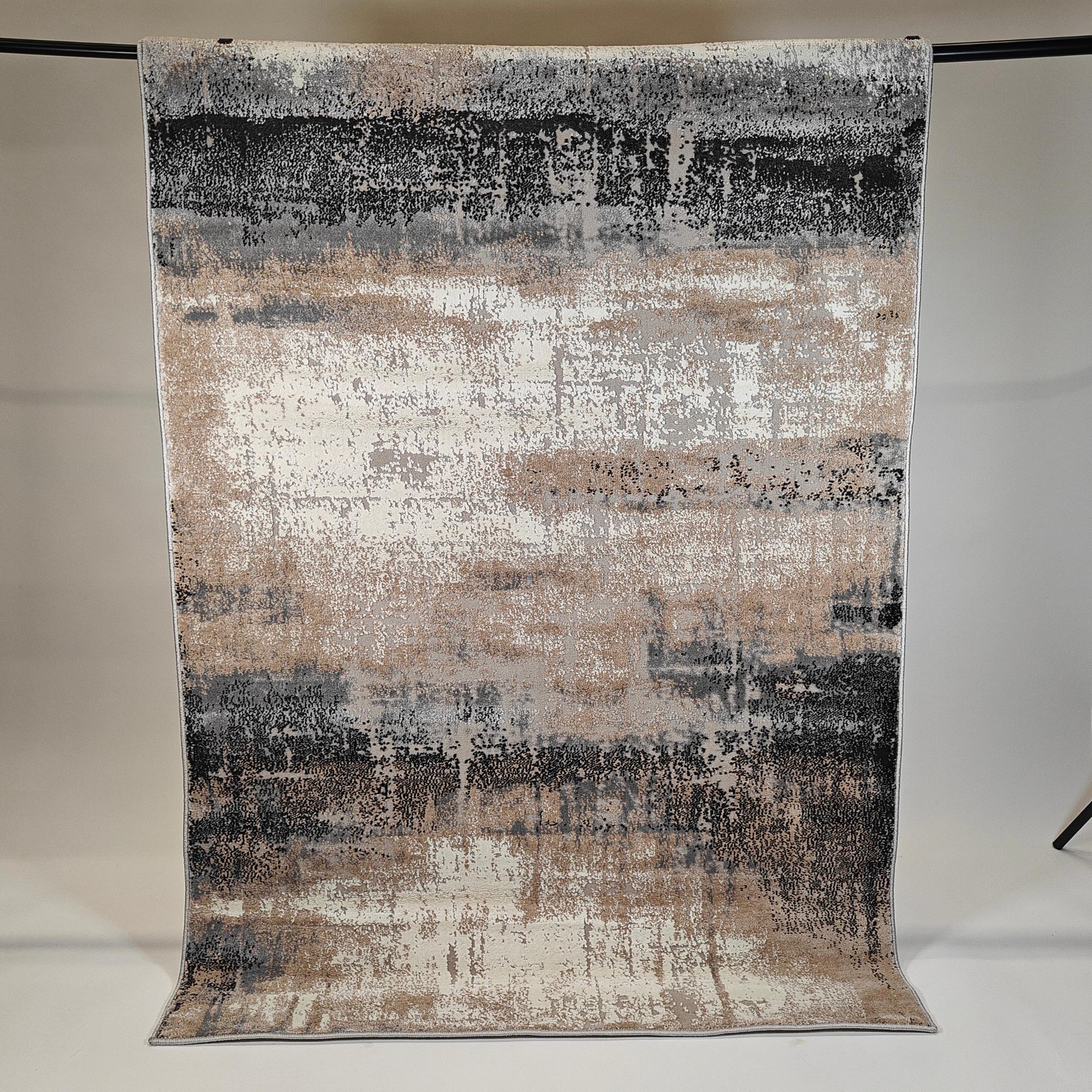 Foggy low pile Rug - beige/white