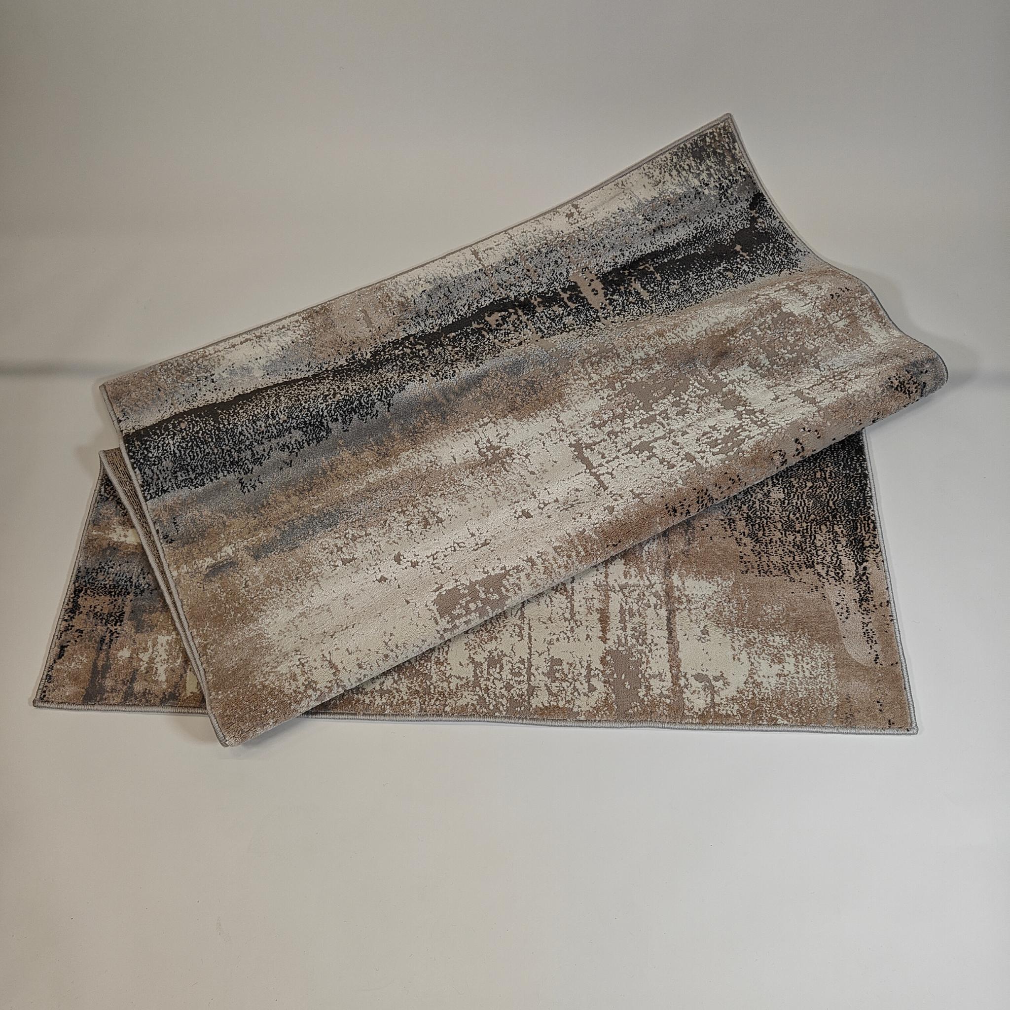 Foggy low pile Rug - beige/white