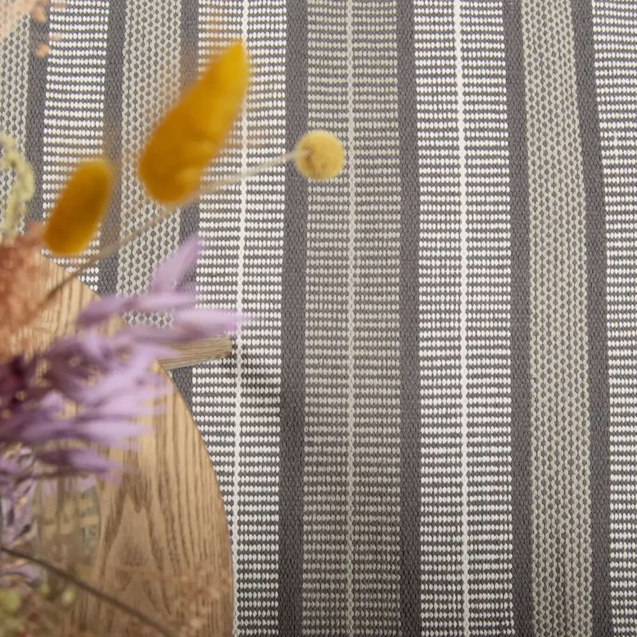 Foksi puuvillamatto - harmaa