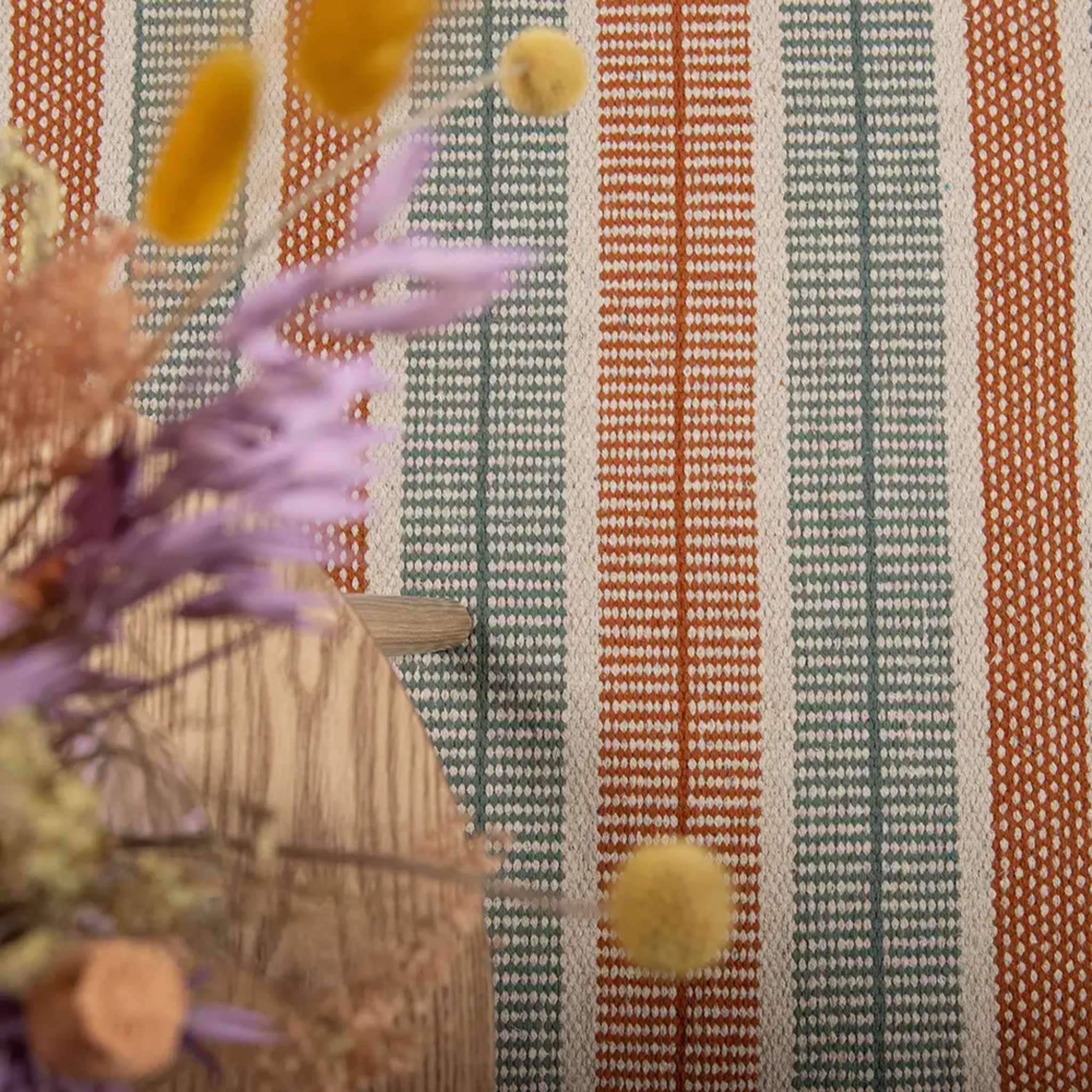 Foksi puuvillamatto - terra vihreä