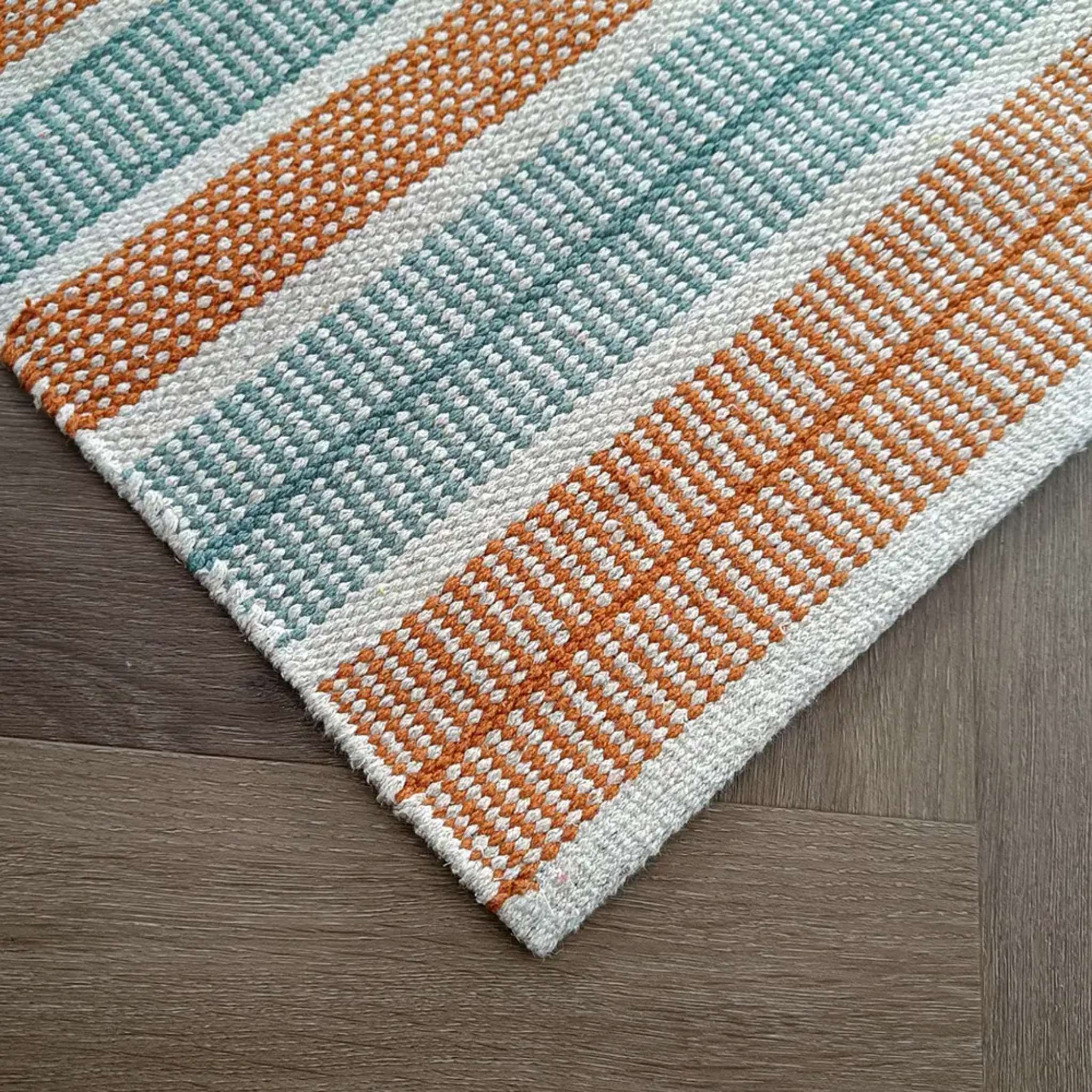 Foksi puuvillamatto - terra vihreä