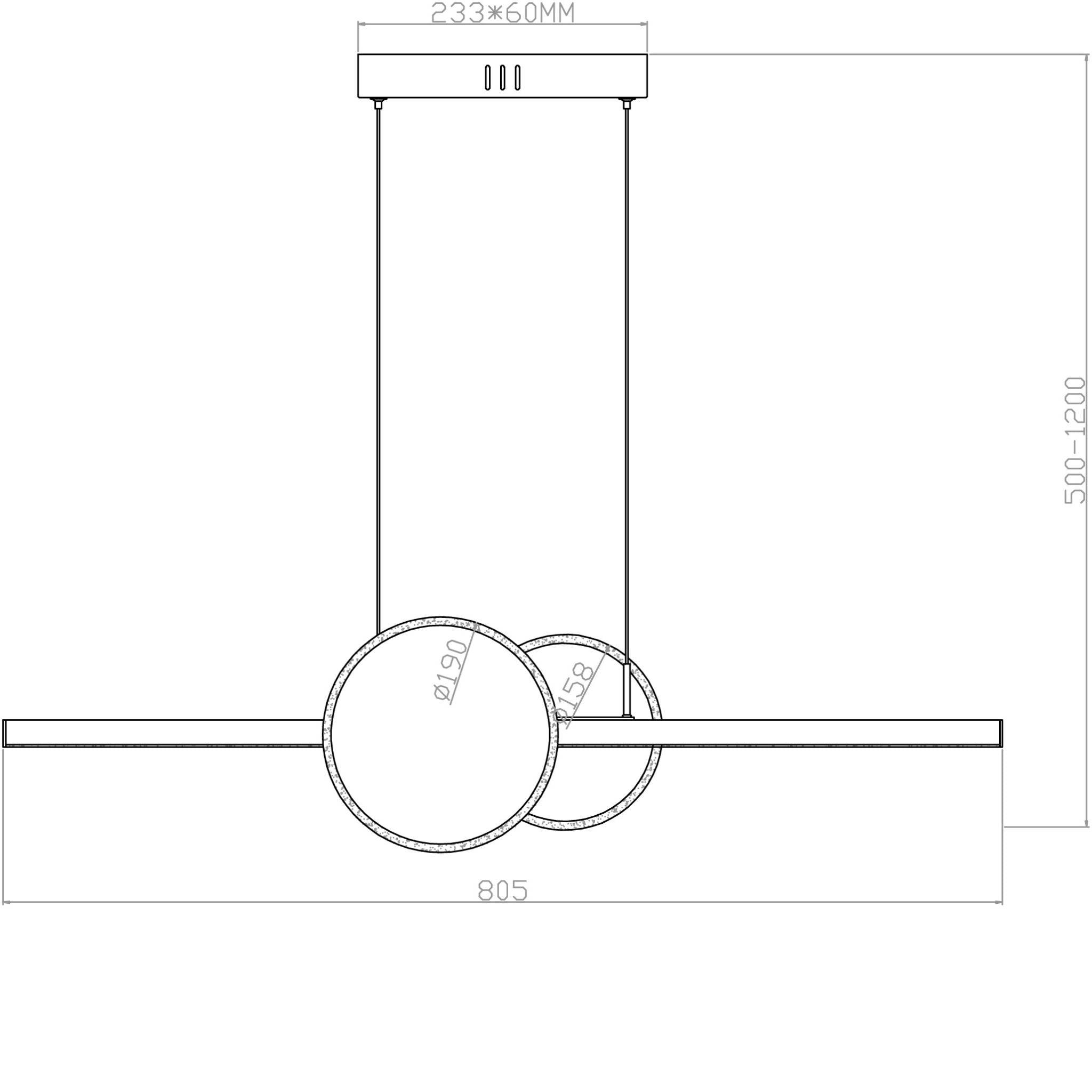 Gendra 339901-30 - Riippuvalaisin - Hiekanmusta