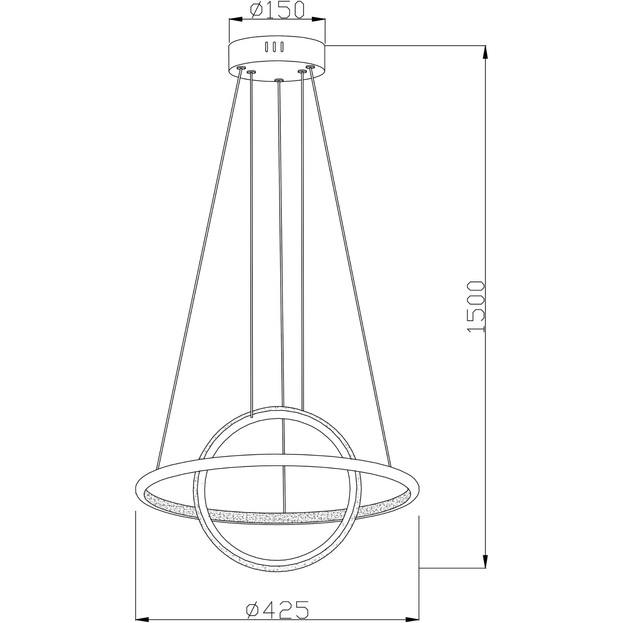 Gravity 342901-30 - Pendant lamp - Sand black