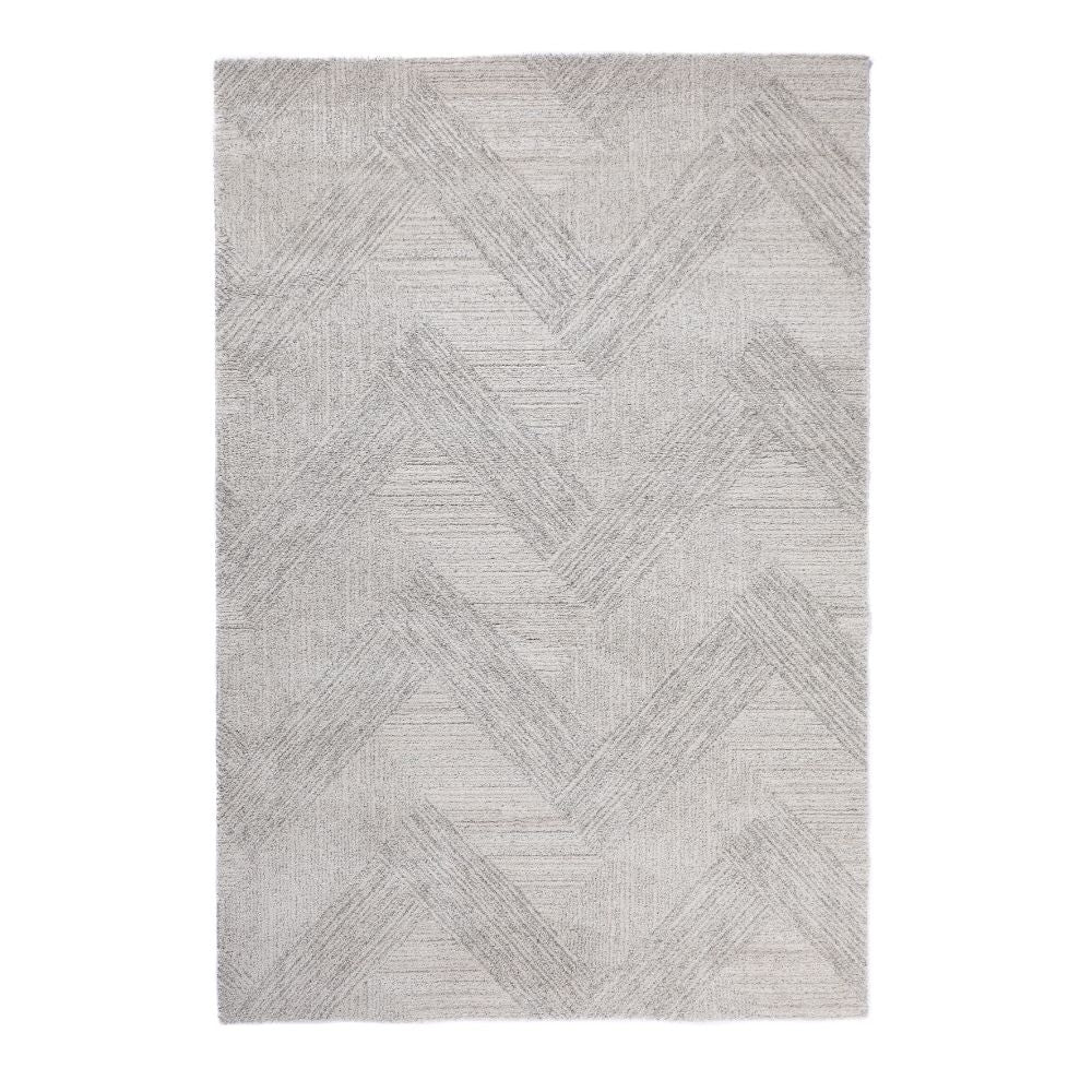 Hanki lyhytnukkainen matto - luonnonvalkoinen/harmaa