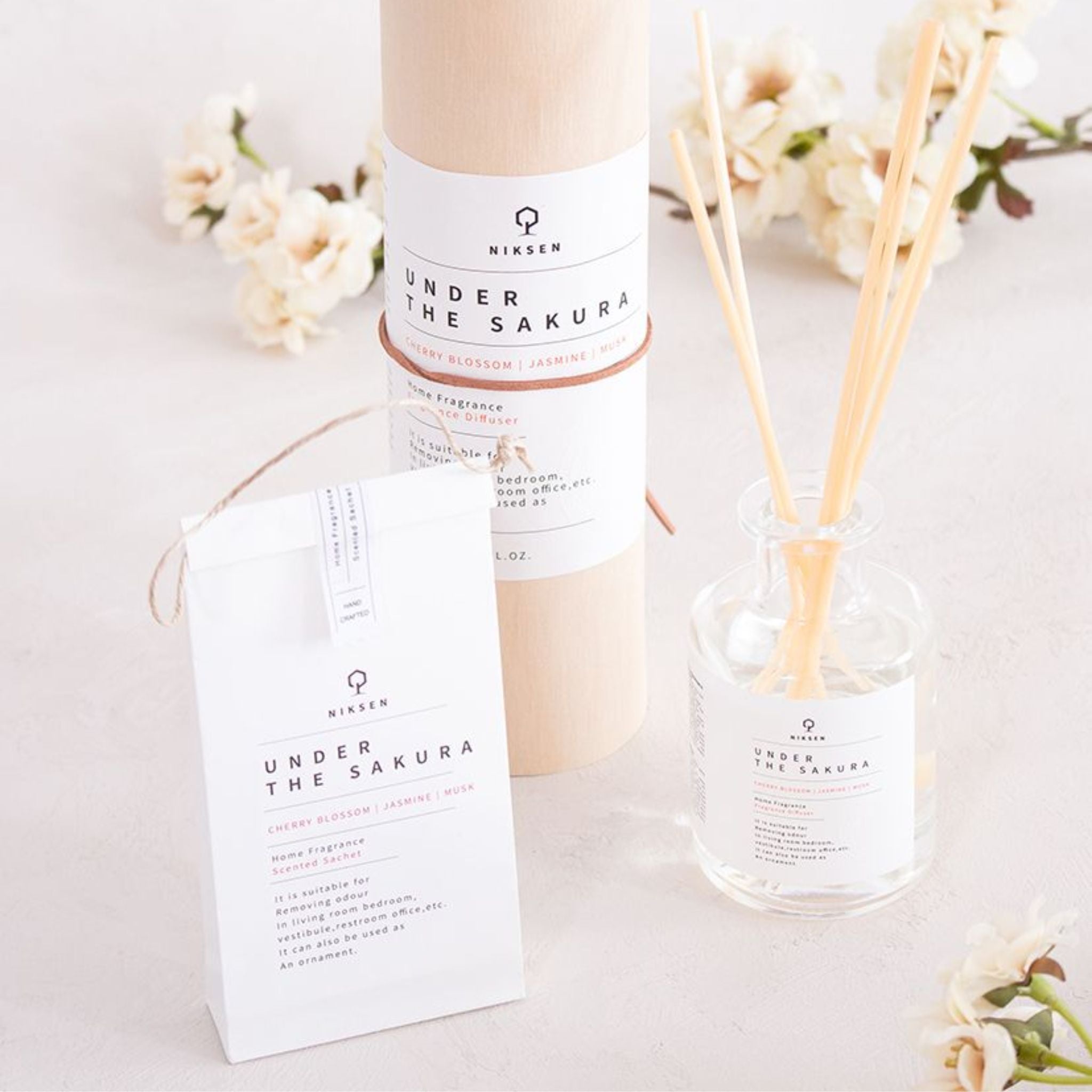 Huonetuoksupussi Under the sakura.