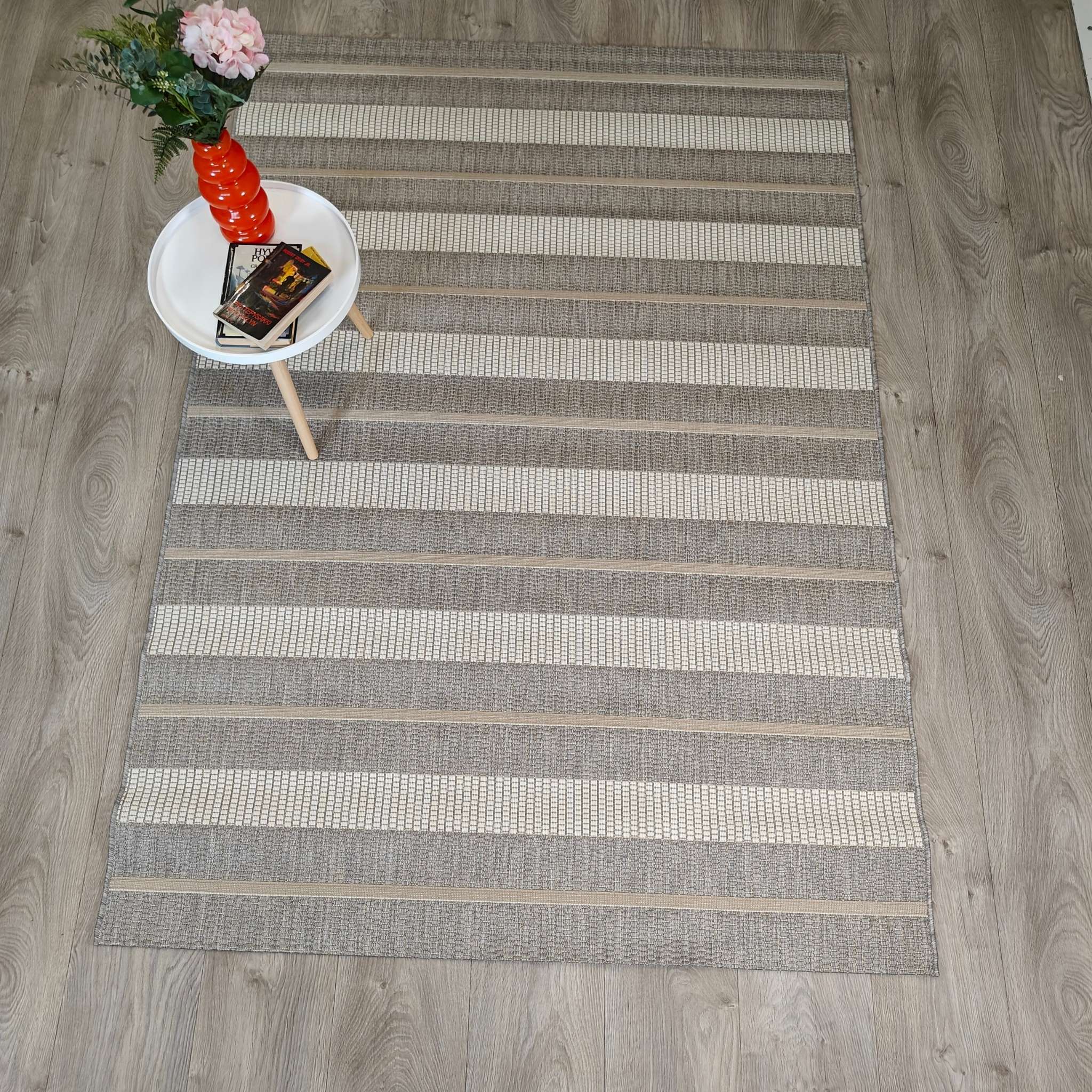Juova Flatweave rug - light gray-beige