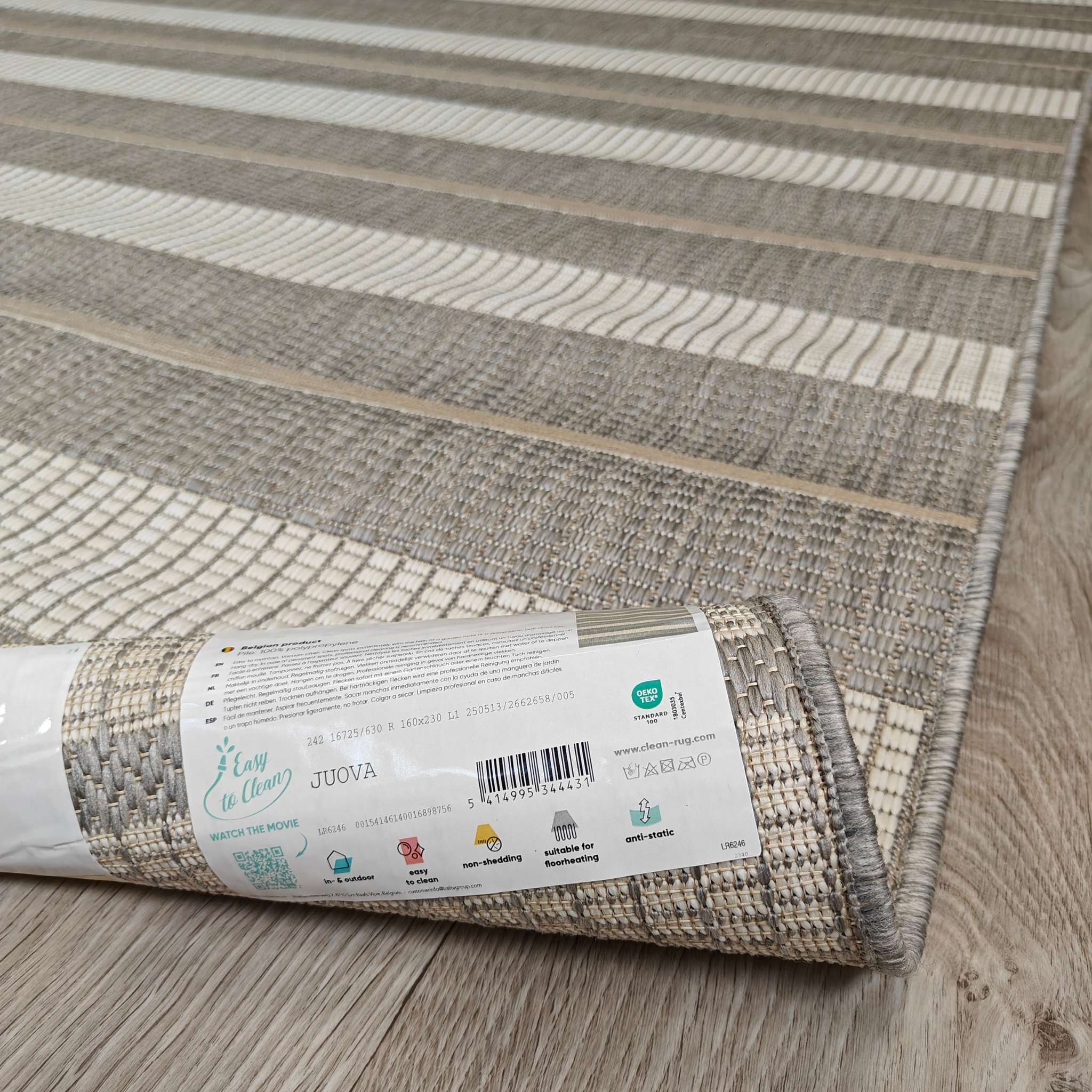 Juova Flatweave rug - light gray-beige