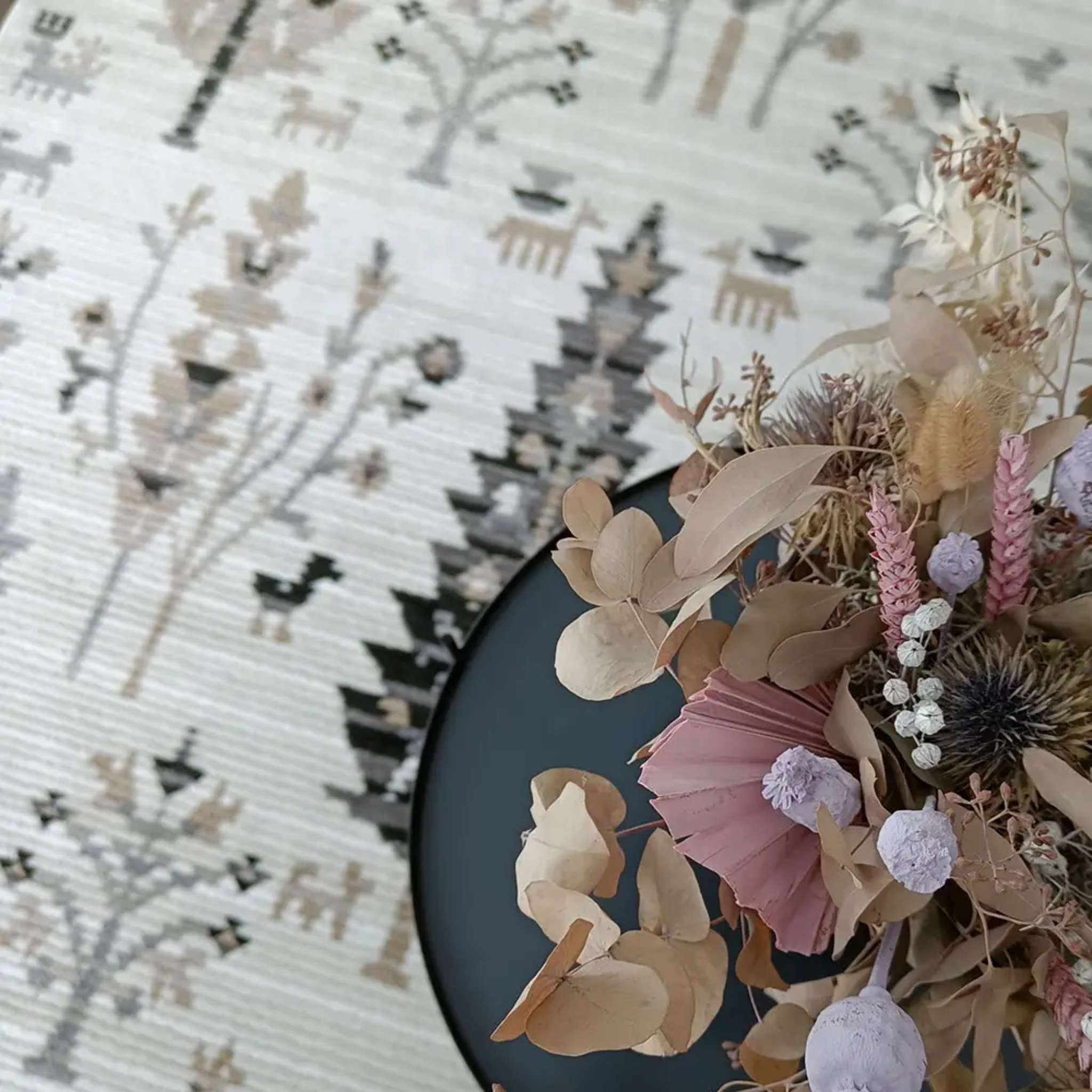 Kanerva nukkamatto - beige harmaa