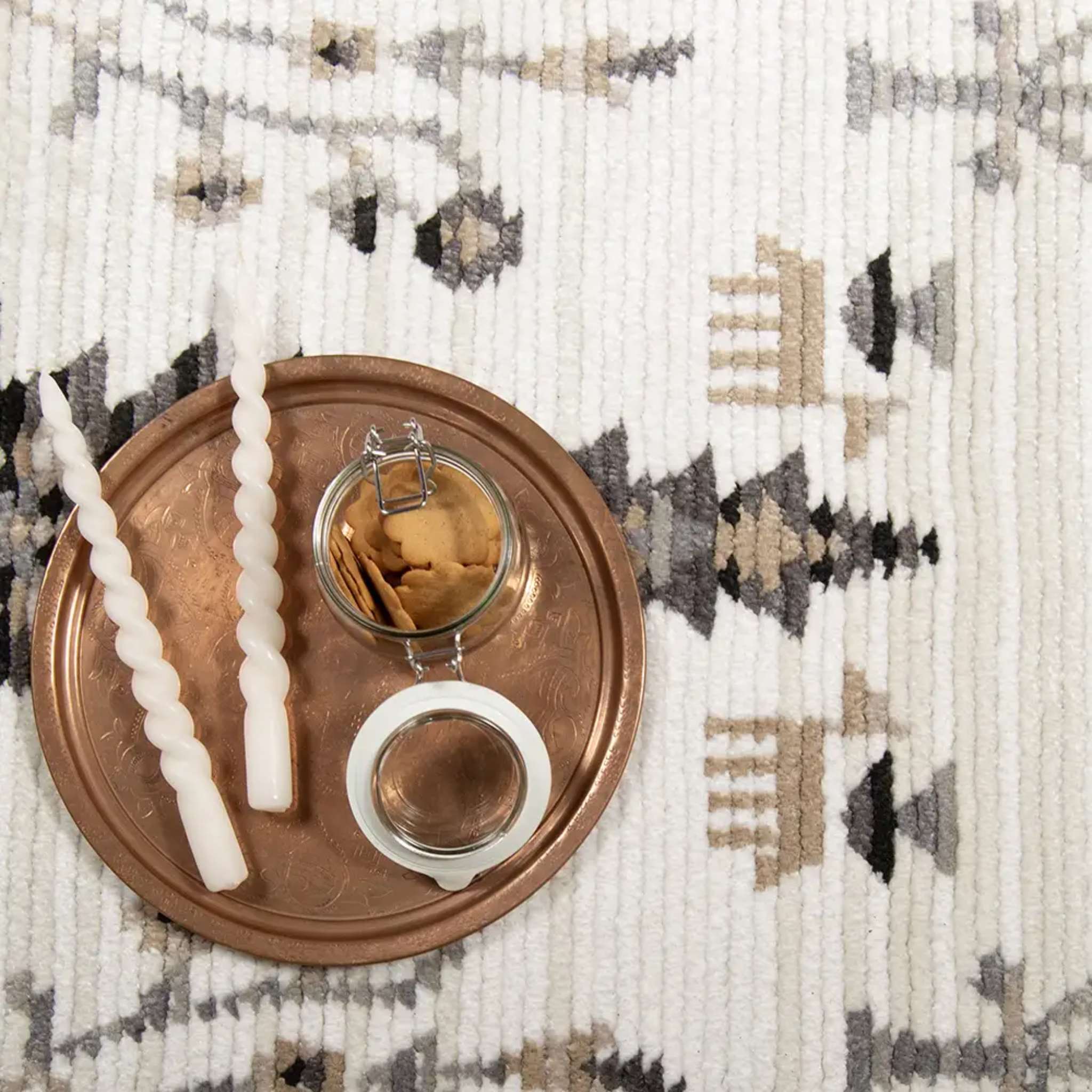 Kanerva nukkamatto - beige harmaa