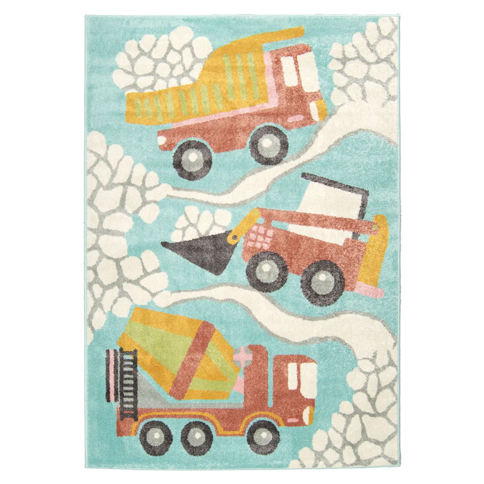 Loaders children's rug - turquoise