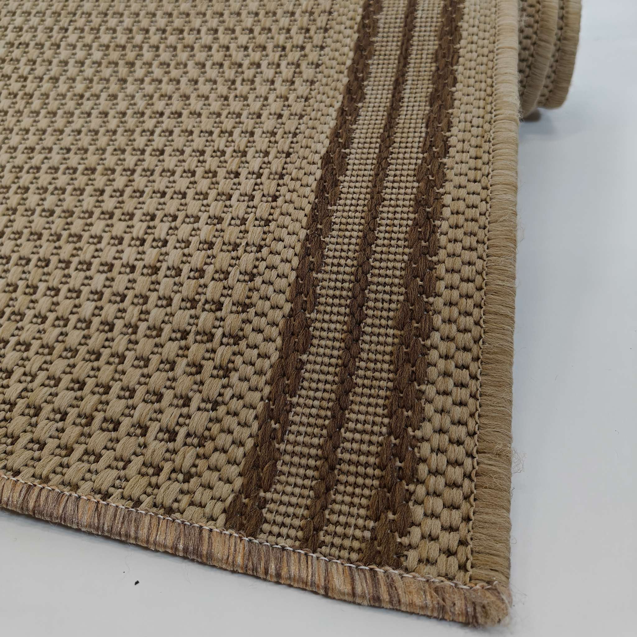 Lalee Beige runner rug roll - beige