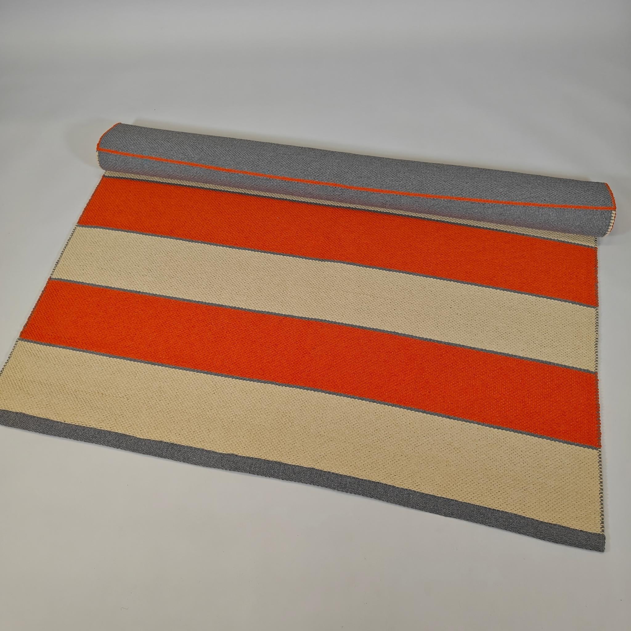 LAURA puuvillamatto - oranssi