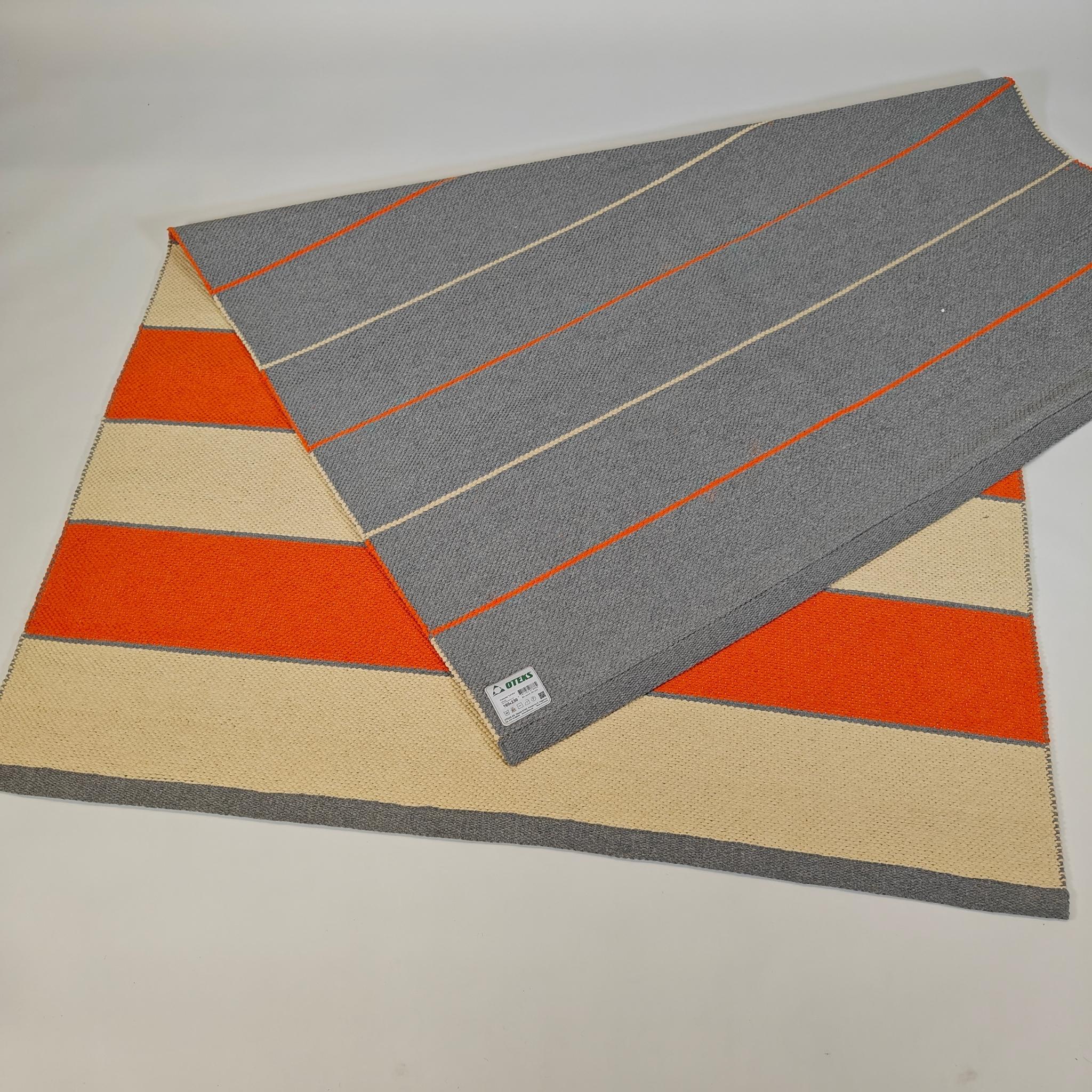 LAURA puuvillamatto - oranssi