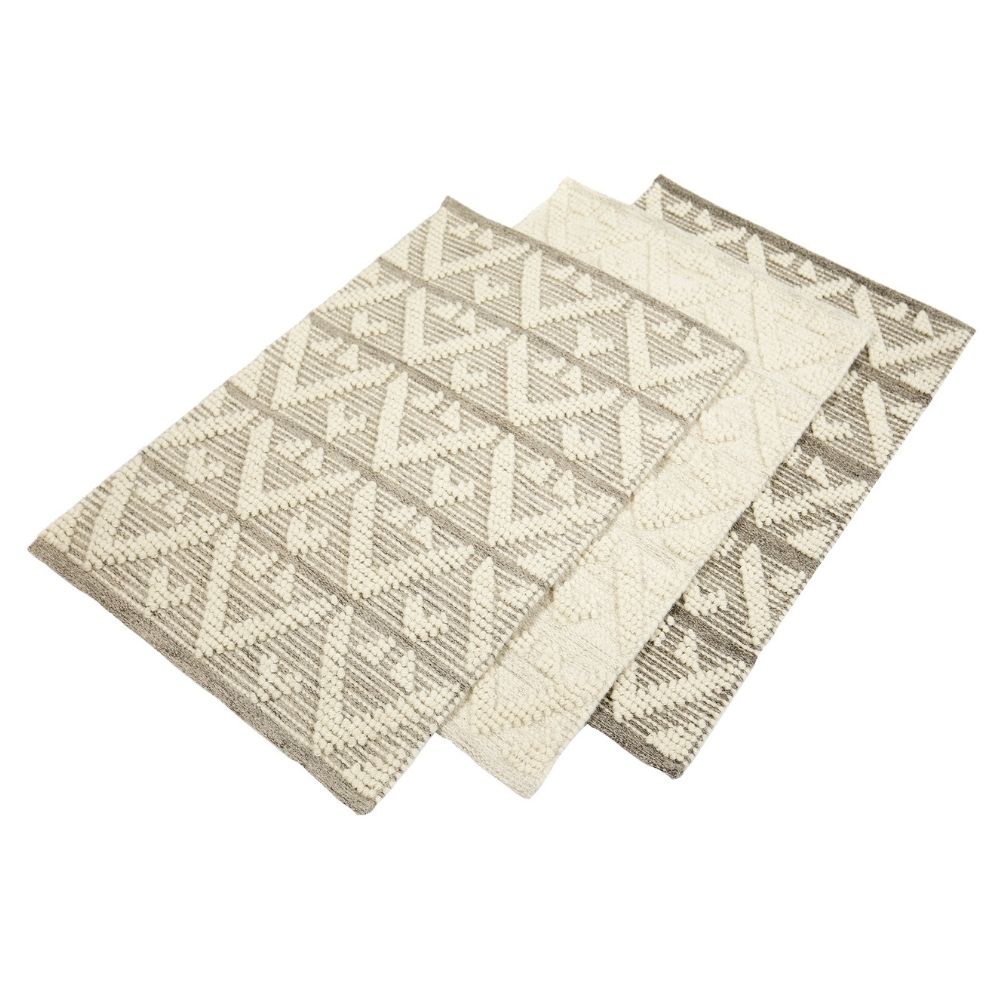 Helmi villamatto - luonnonvalkoinen.