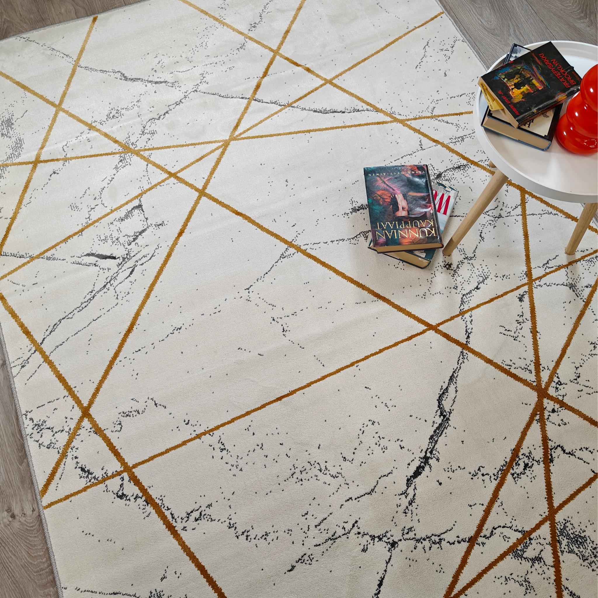 Marmari low pile Rug - white