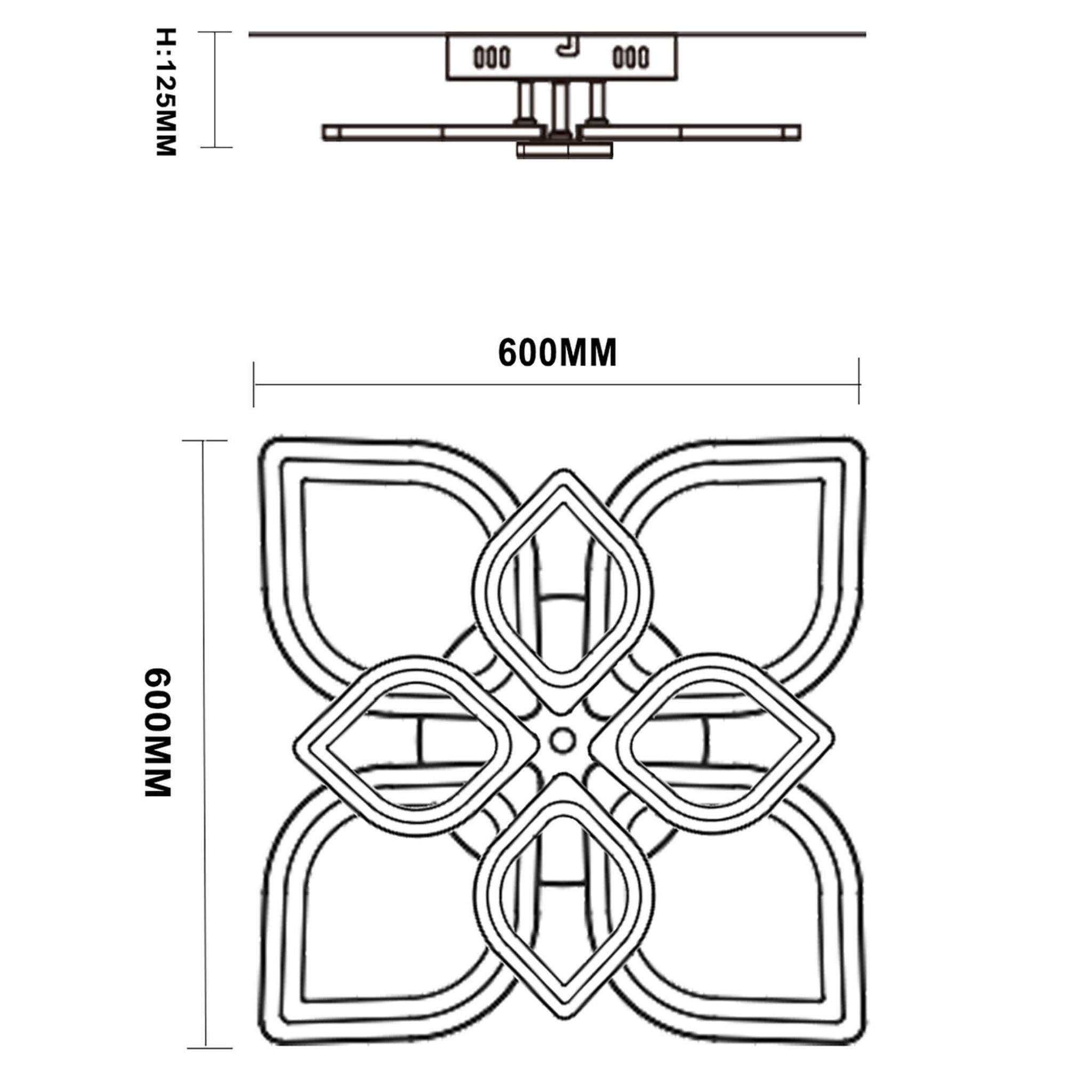 FocusLight Motif LED - Kattovalaisin - Ø62 cm - 50W - CCT 4200lm
