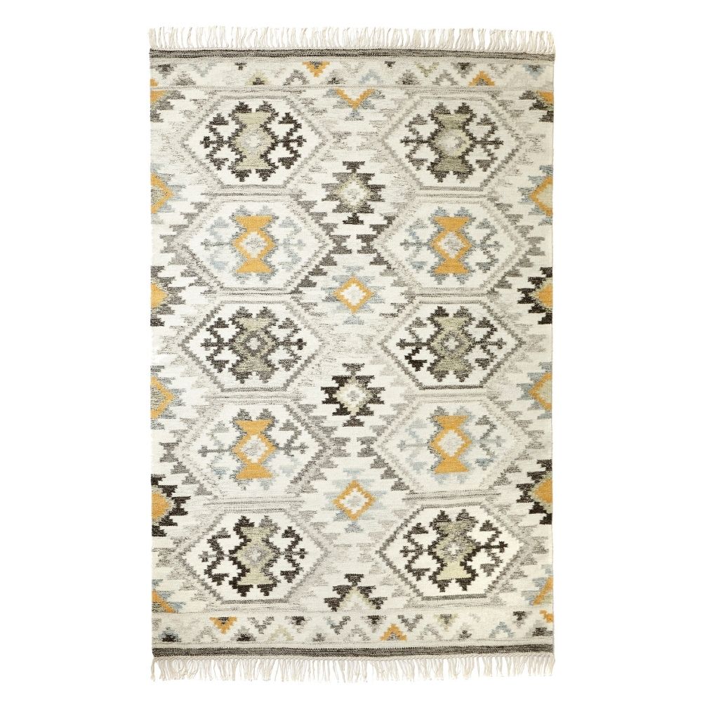 Nina villamatto kelim kuosilla