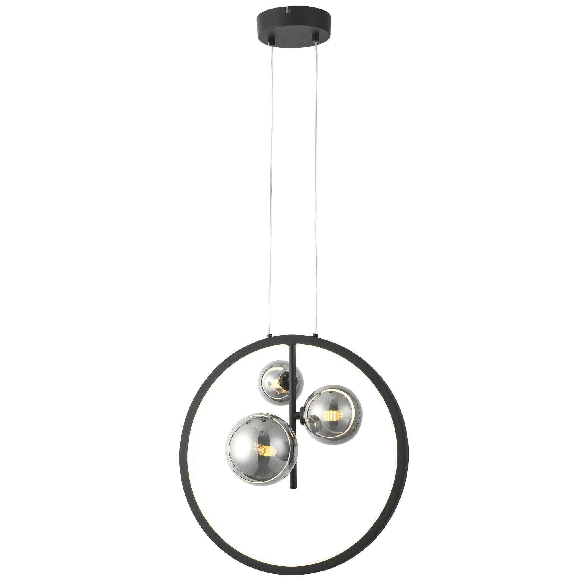 Omaha 339503-30 - Pendant lamp - Sand black - Savulasi