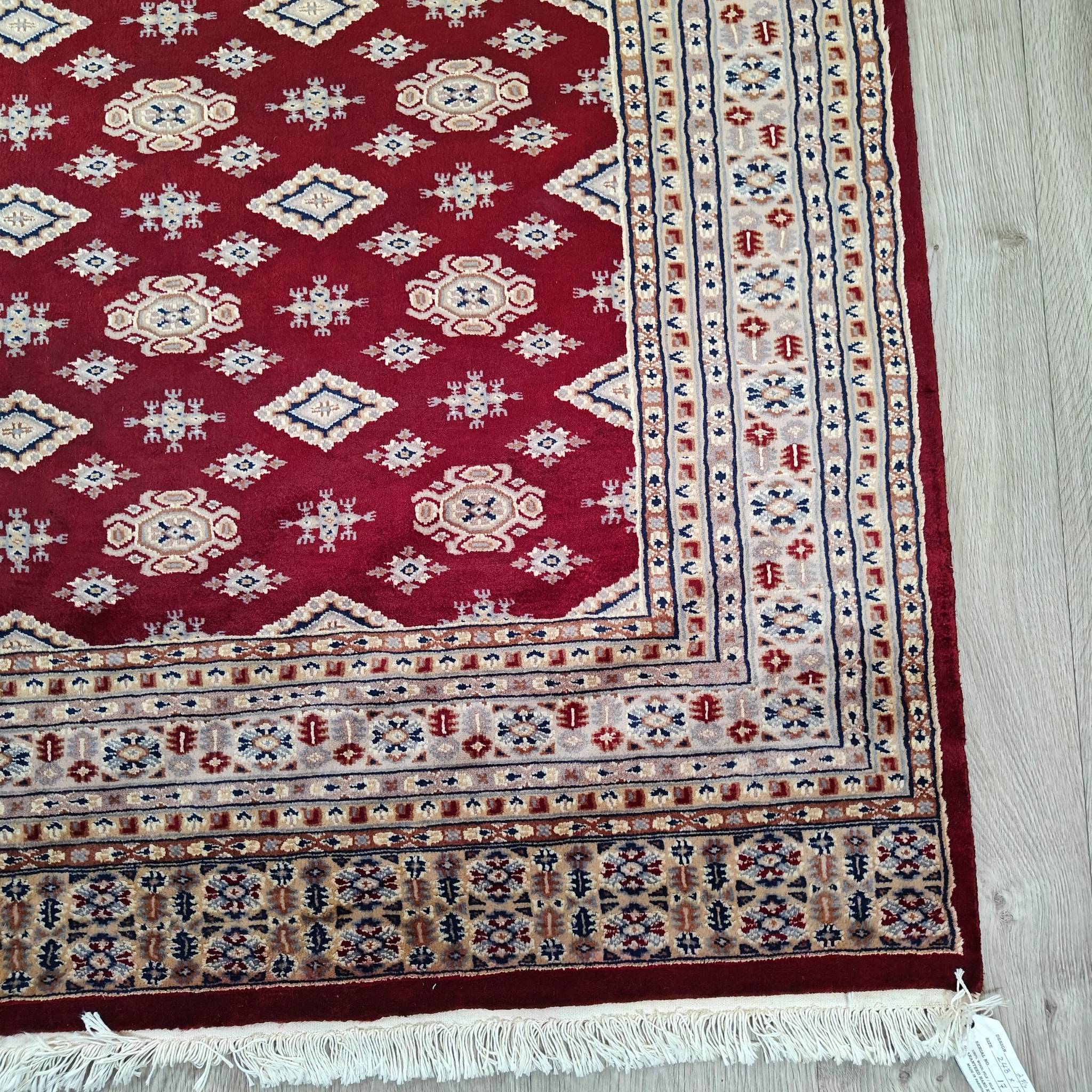 Pakistani Bokhara - red -171x248cm