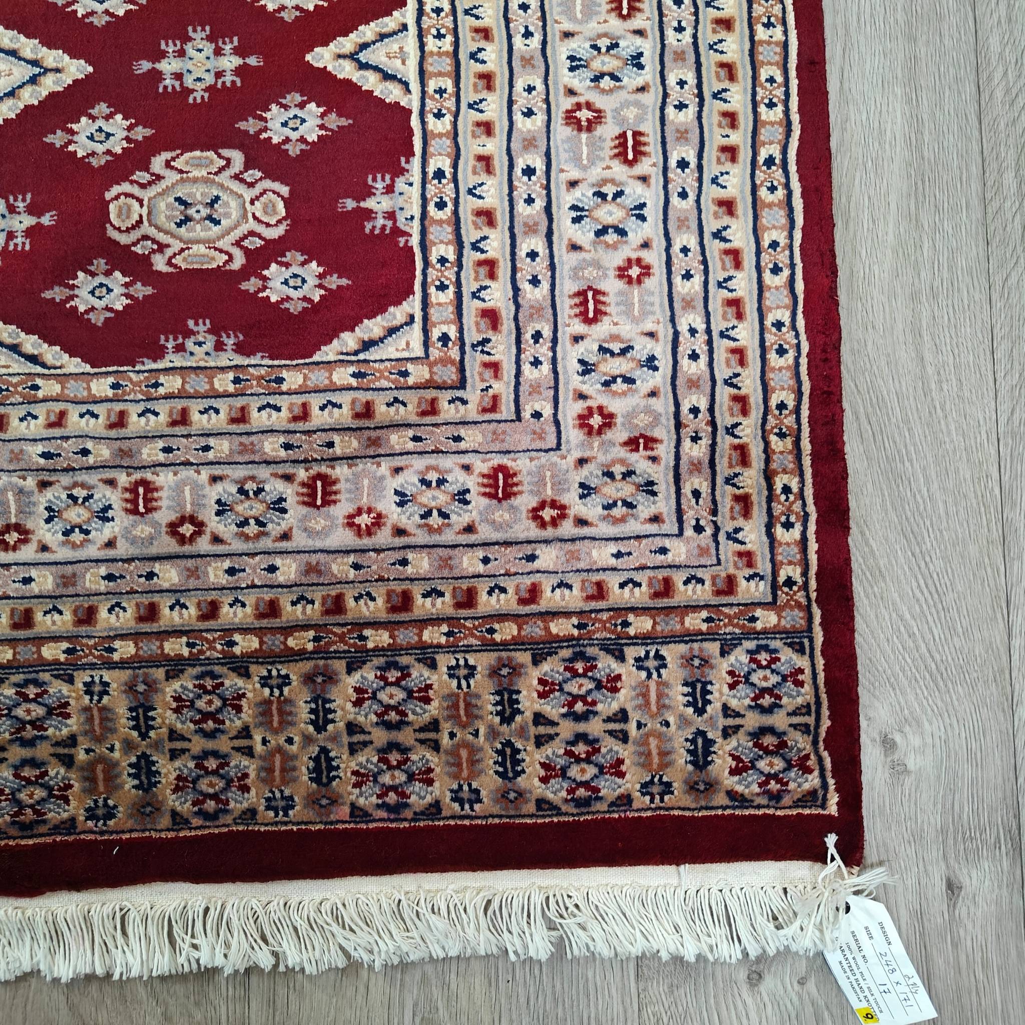 Pakistani Bokhara - red -171x248cm