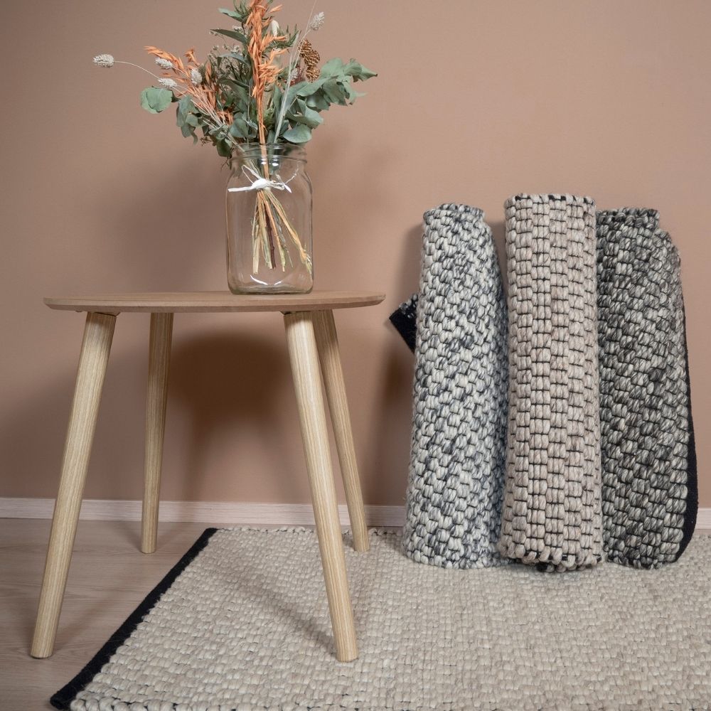 Tuisku Wool rug - light gray