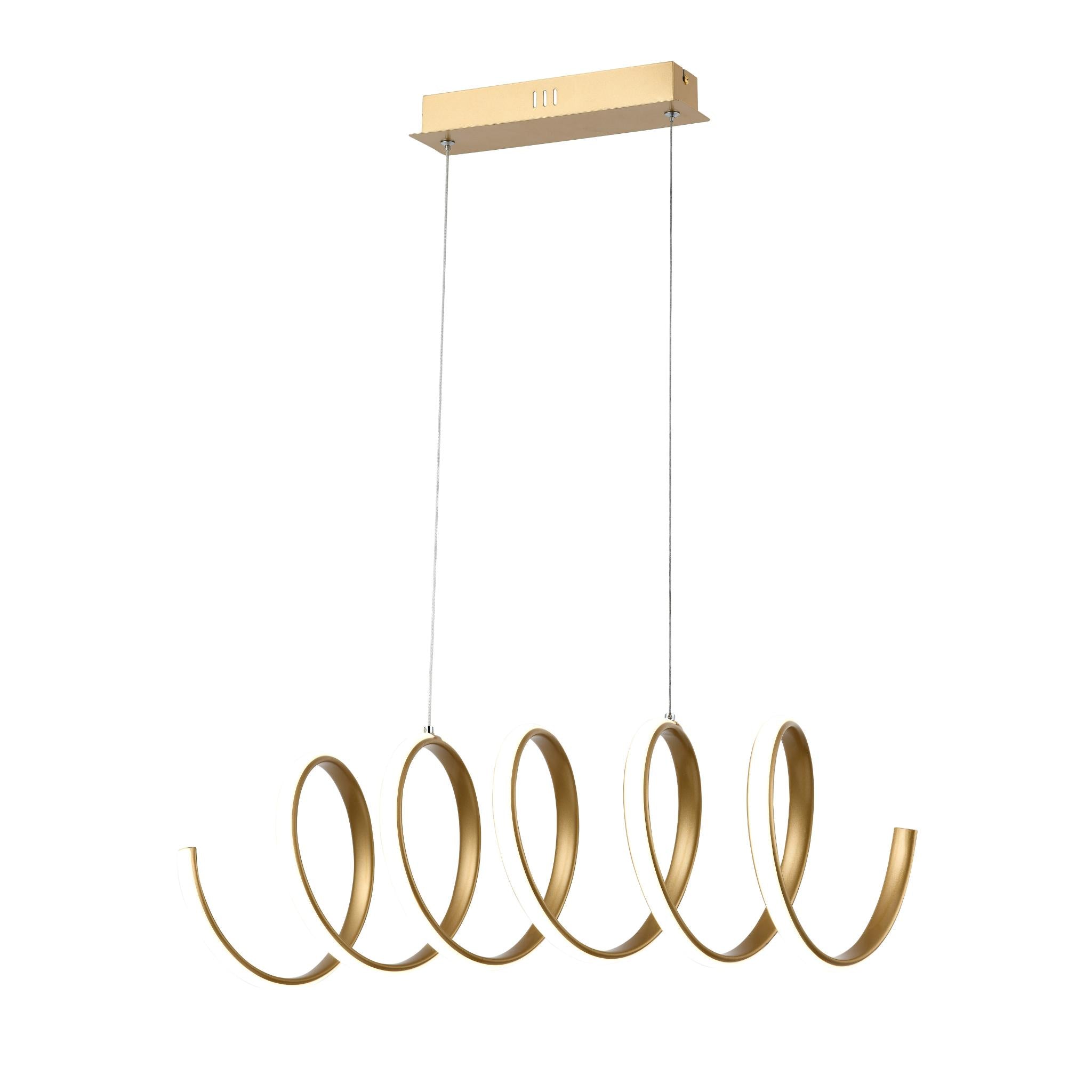 Ribbon 336401-09 - Pendant lamp - Gold painted
