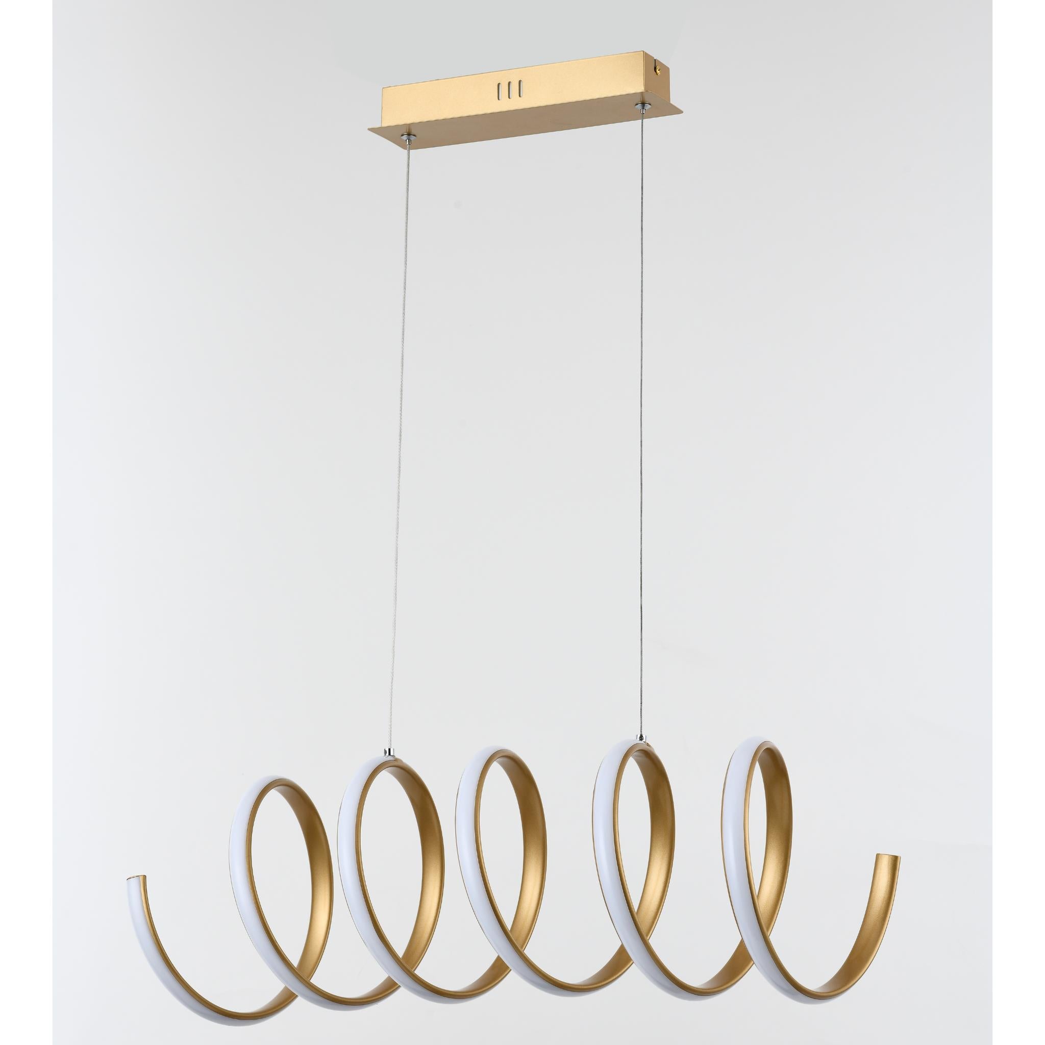 Ribbon 336401-09 - Pendant lamp - Gold painted