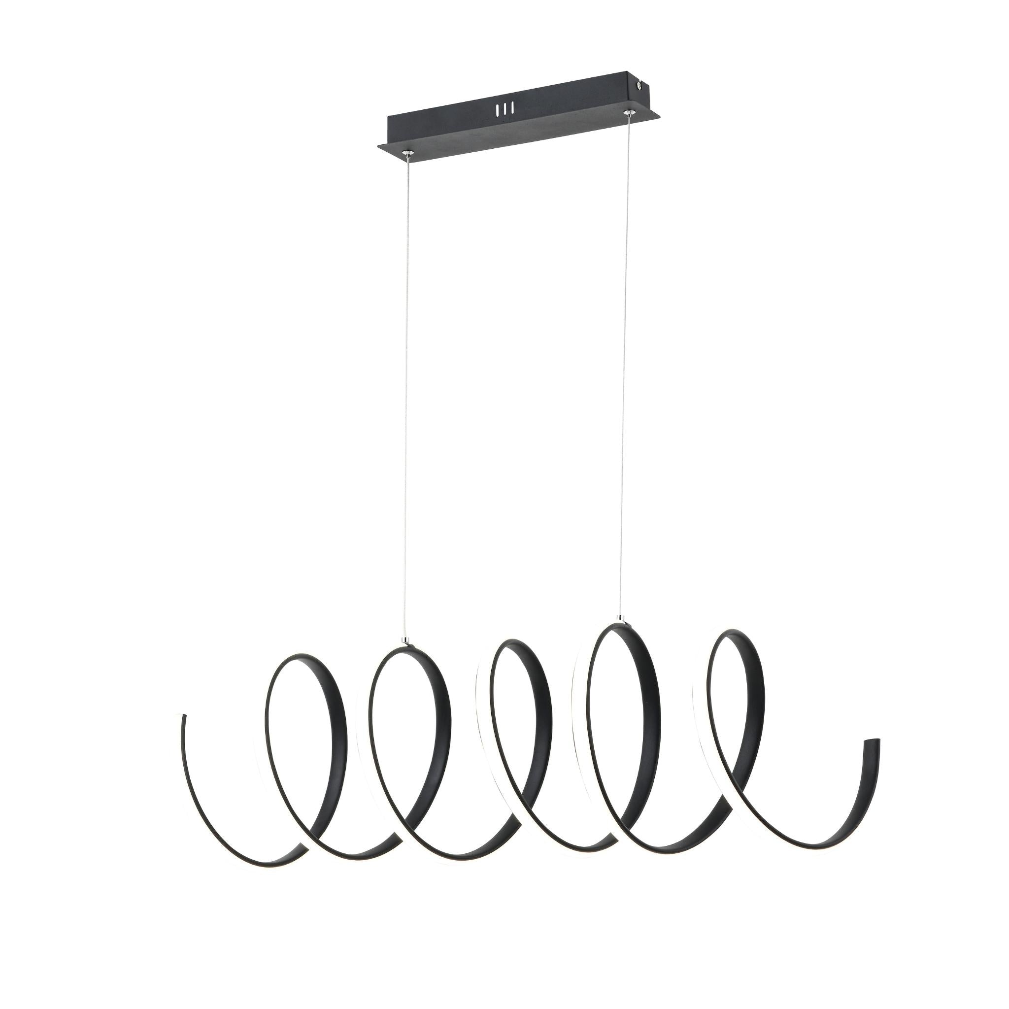 Ribbon 336401-02 - Pendant lamp - Sand black
