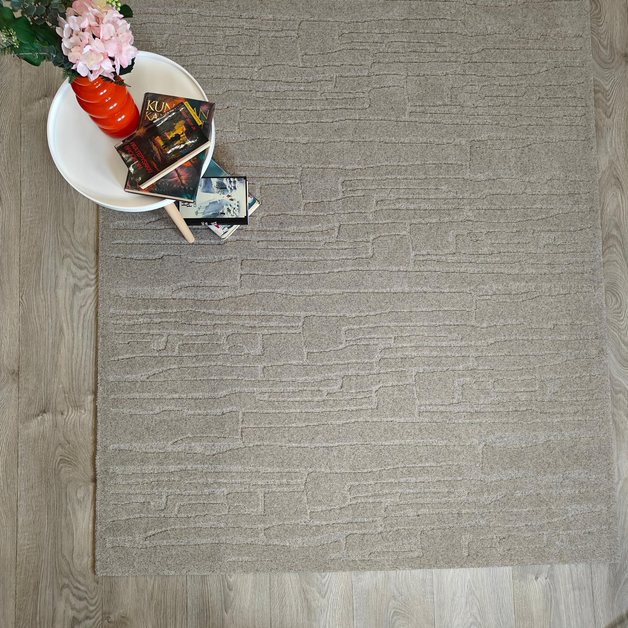 Rifts-H Wool rug - gray