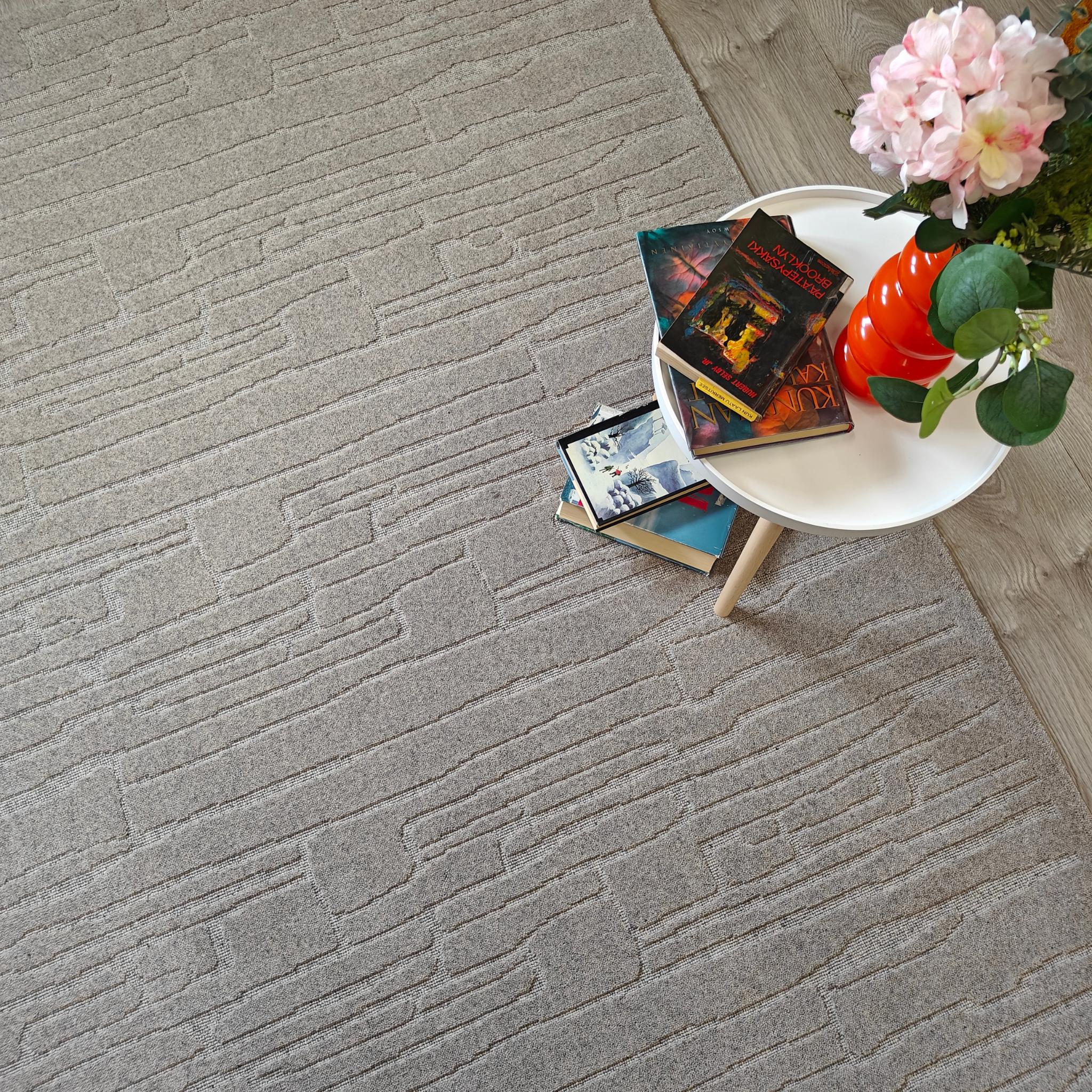 Rifts-H Wool rug - gray