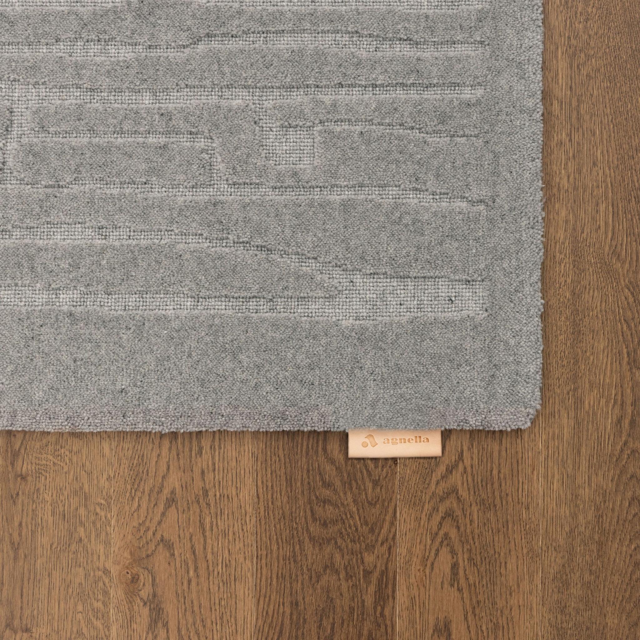 Rifts-H Wool rug - gray