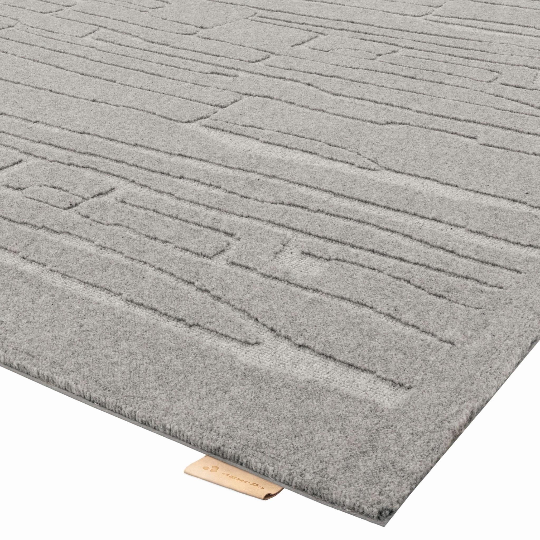 Rifts-H Wool rug - gray