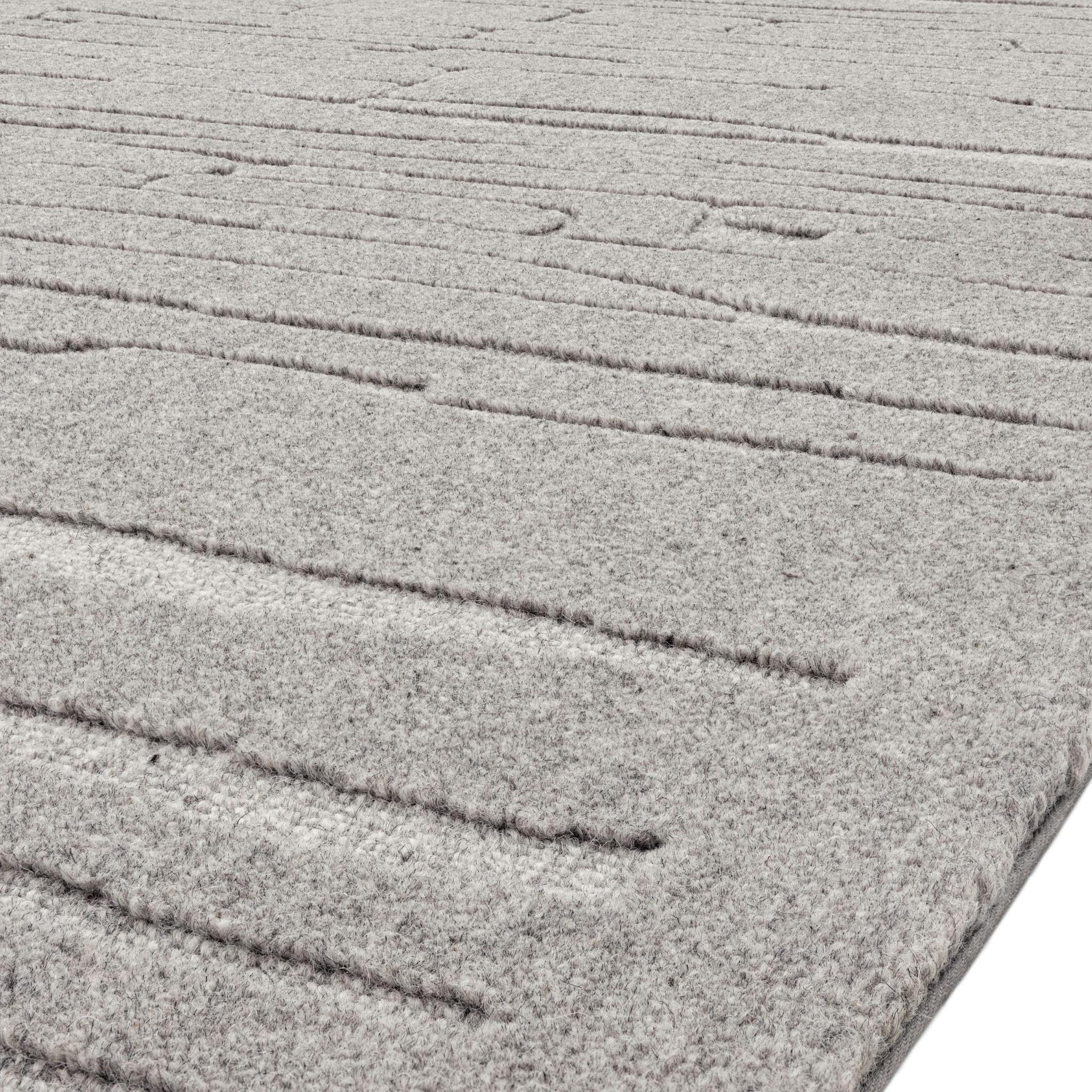 Rifts-H Wool rug - gray
