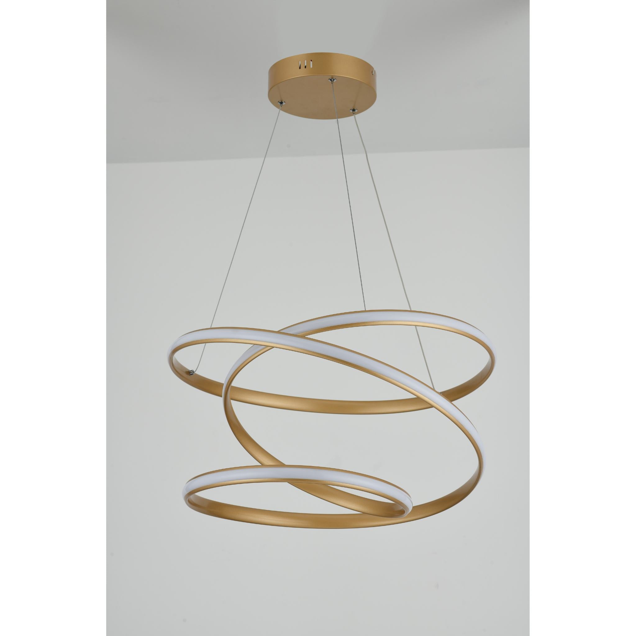 Rollercoaster 334811-03 - Pendant lamp - Painted gold