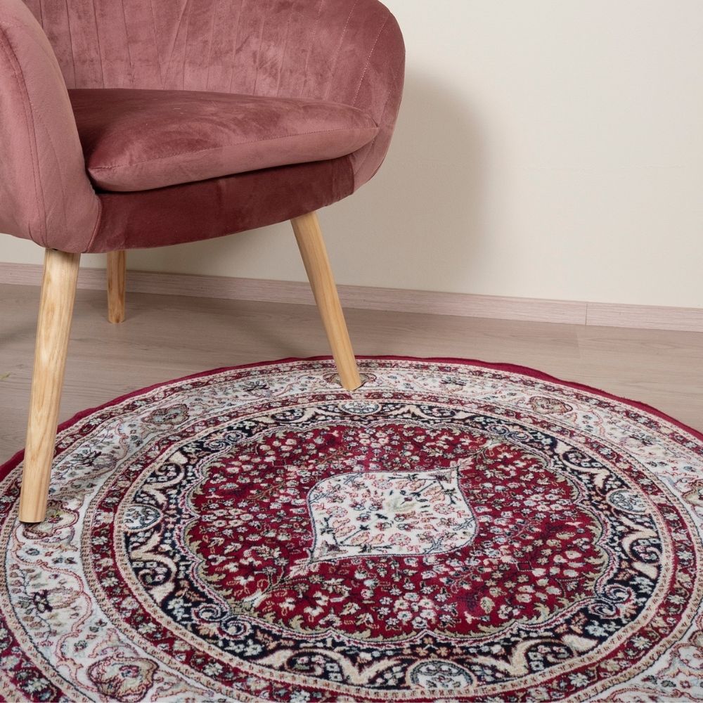 Royal viscose rug - red