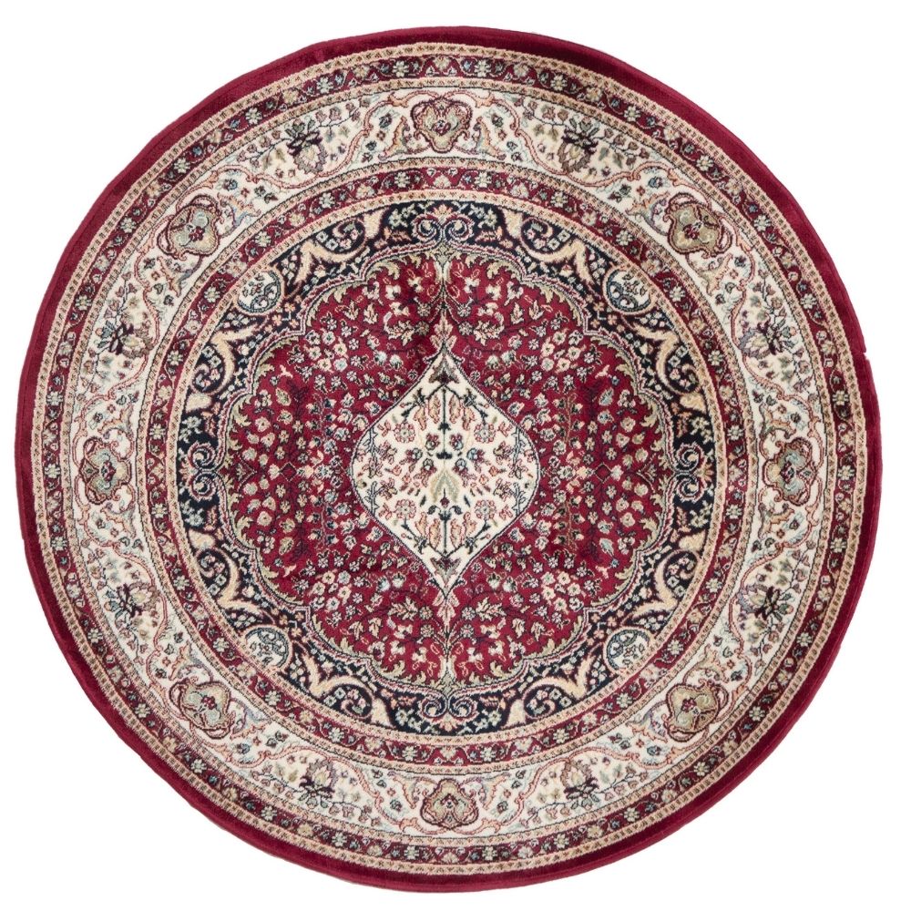 Royal viscose rug - red