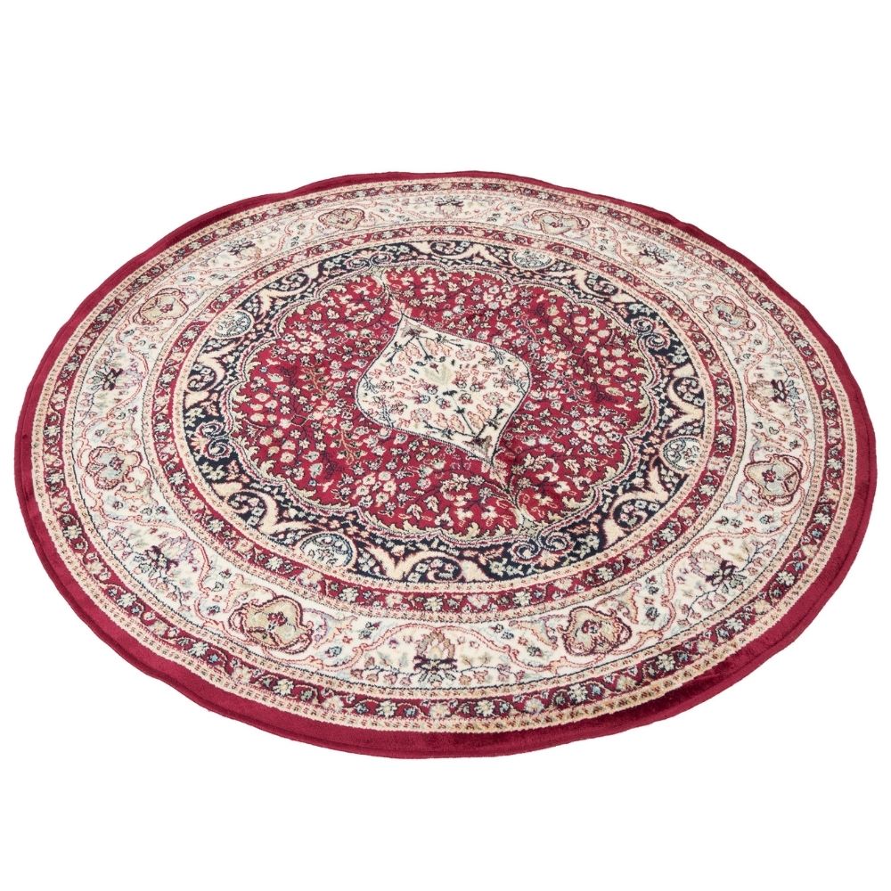 Royal viscose rug - red