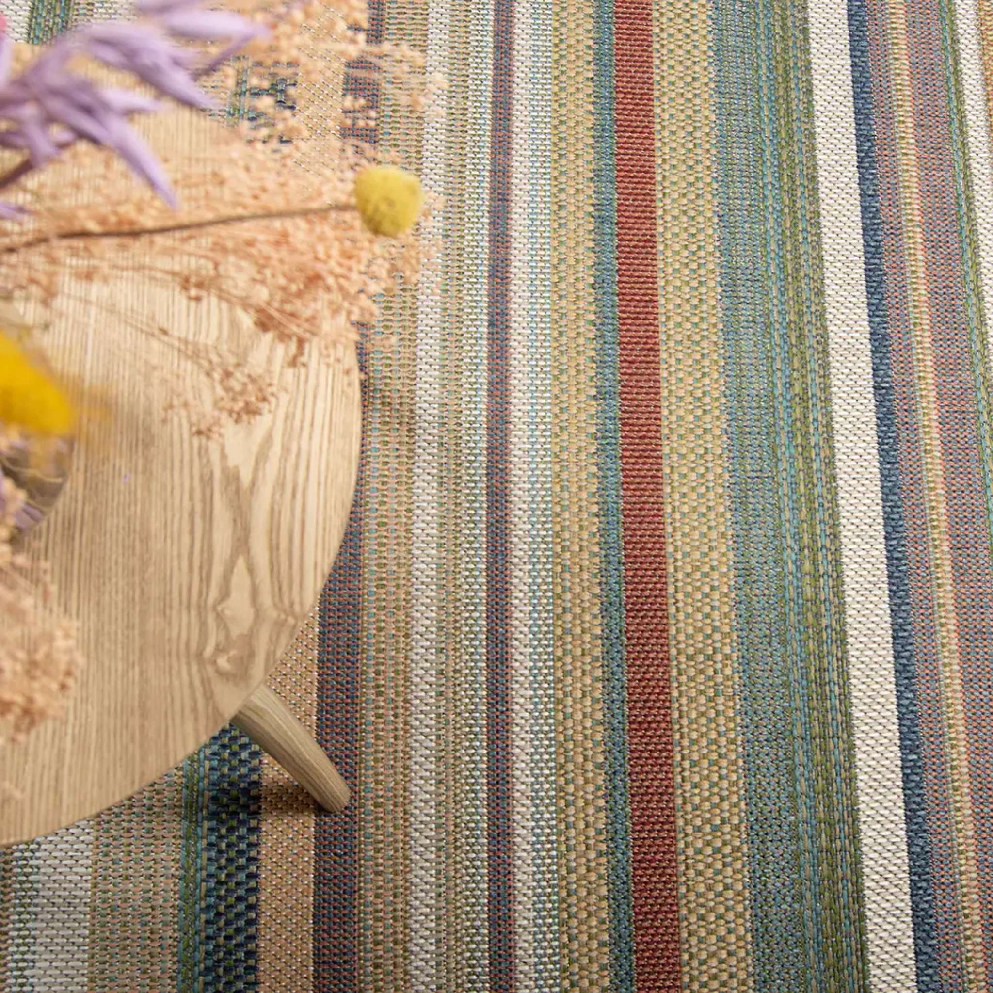 Ruska Flatweave rug roll - colorful