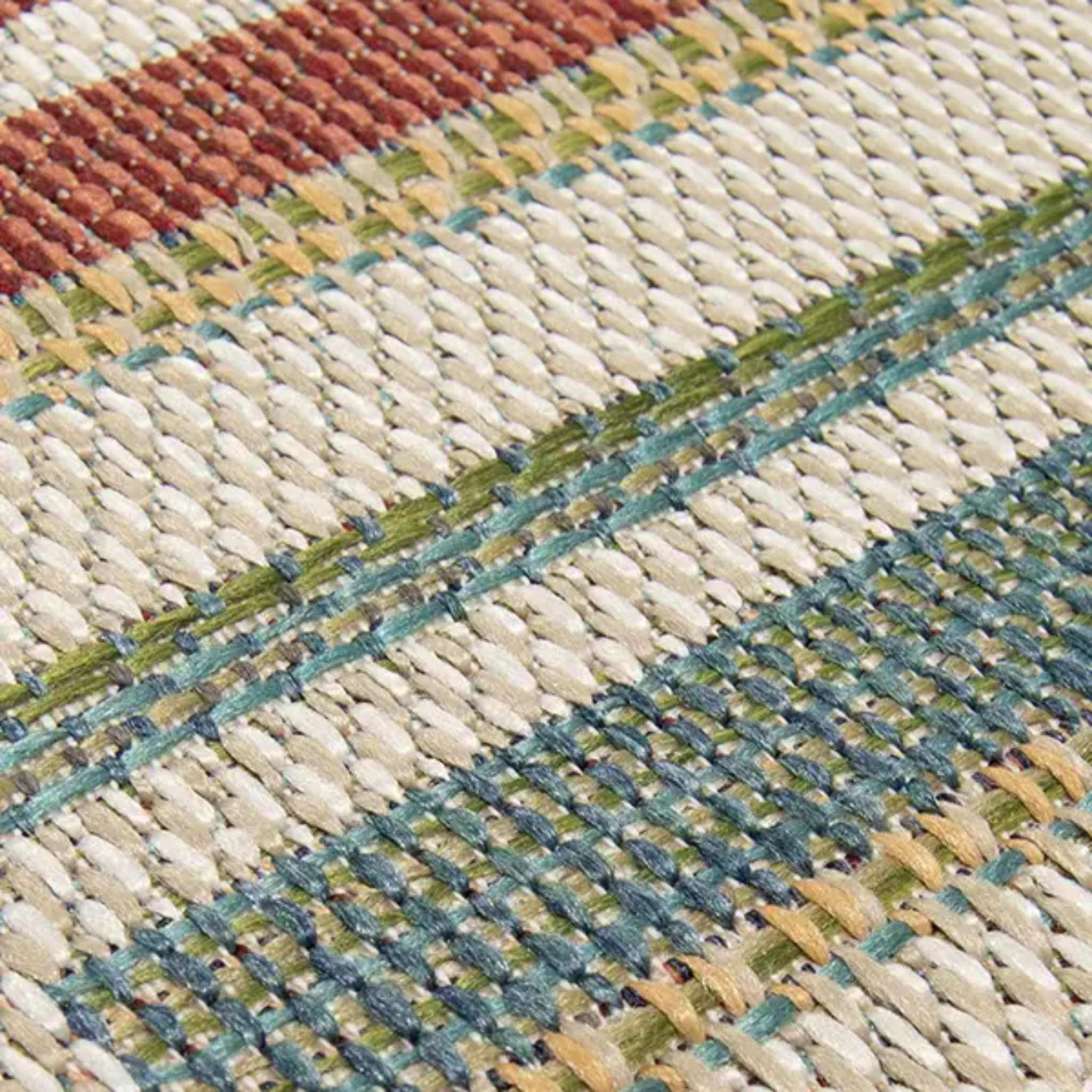 Ruska Flatweave rug roll - colorful