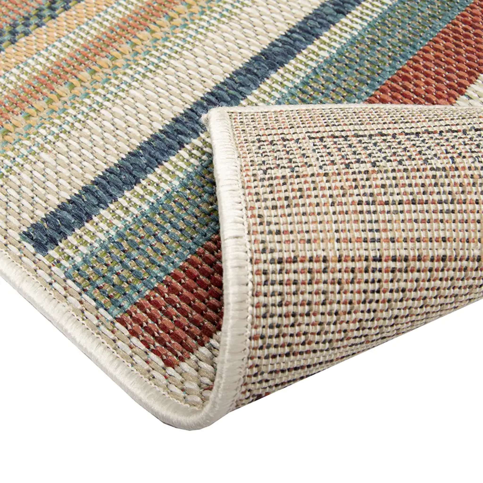 Ruska Flatweave rug roll - colorful